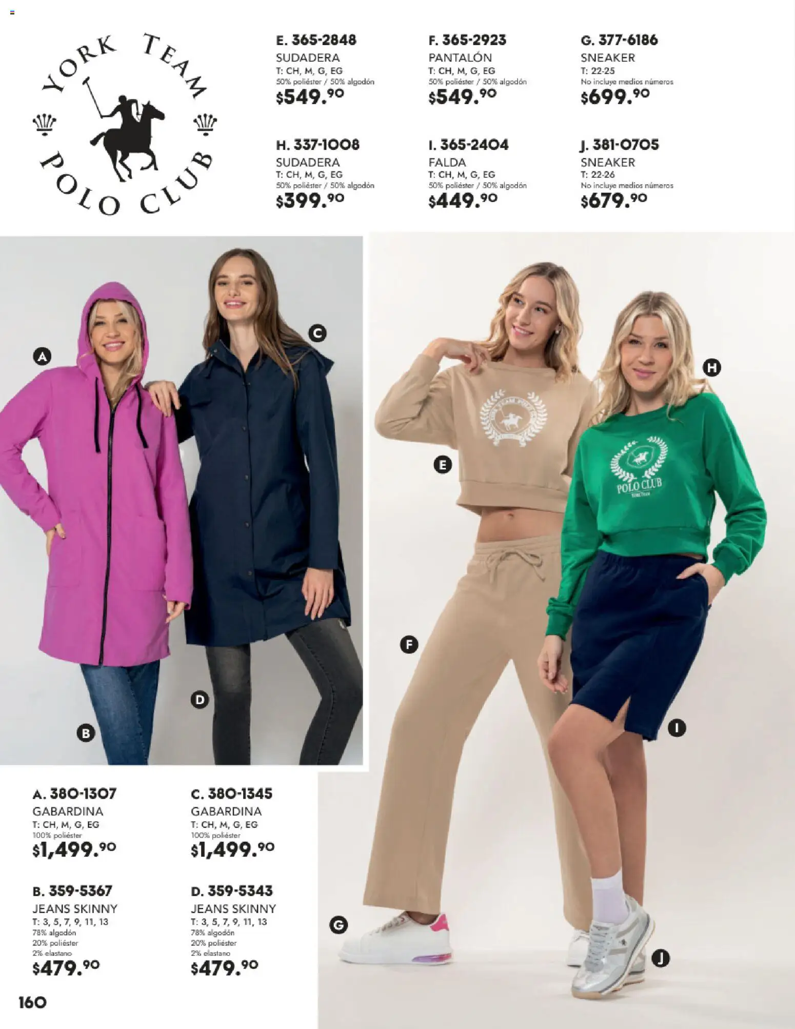 Nuevas ofertas de Andrea válidas en toda la República Mexicana desde el 26.11.2025. ¡Encuentra las mejores ofertas en Andrea catálogo Vestir! | Página: 160 | Productos: Algodón, Sudadera, Falda