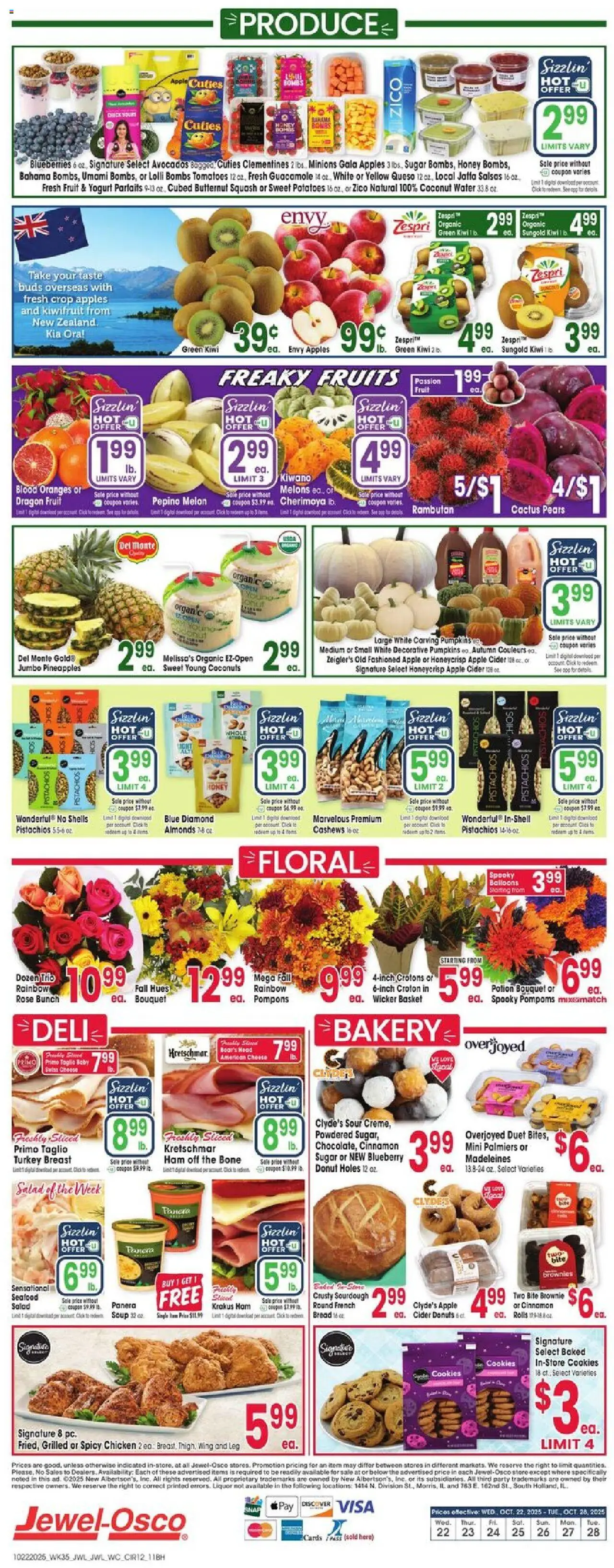 Jewel Osco Weekly Ad - IN - valid from 22.10.2025 | Page: 12 | Products: Cider, Bread, Apples, Salad