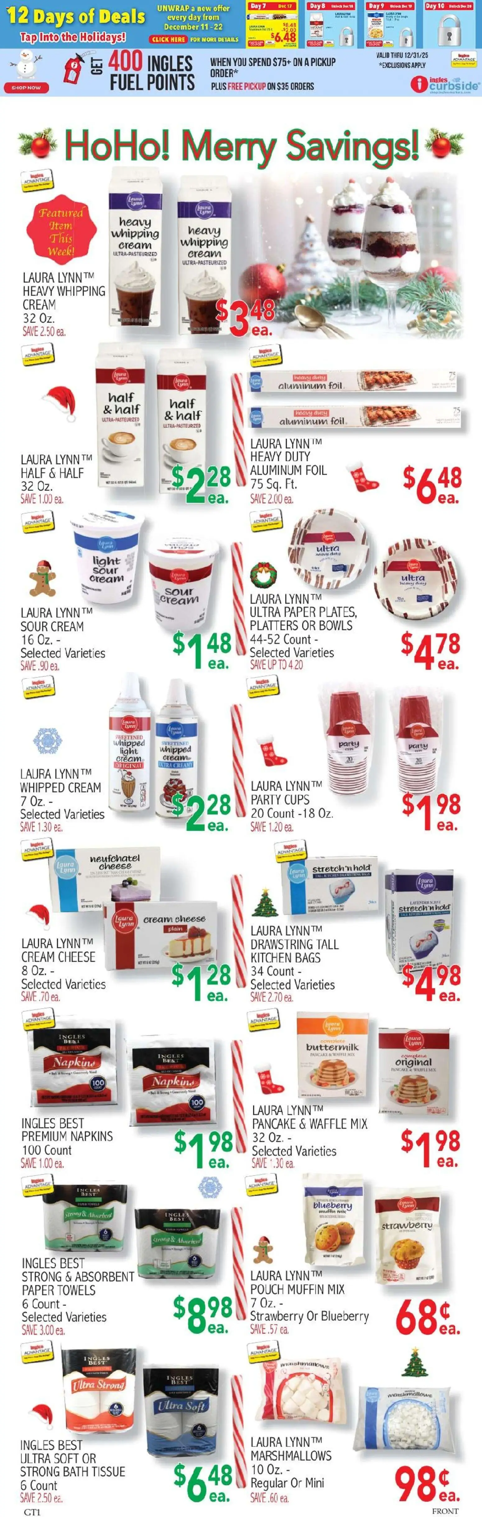 Ingles Weekly Ad - valid from 17.12.2025 | Page: 7 | Products: Bath, Sour cream, Cream, Muffin