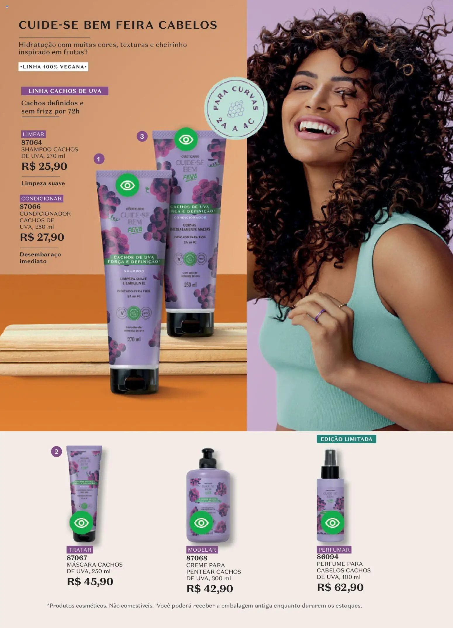 O Boticário Folheto - válido de 09.02.2026 | Página: 22 | Produtos: Shampoo, Perfume, Condicionador, Creme