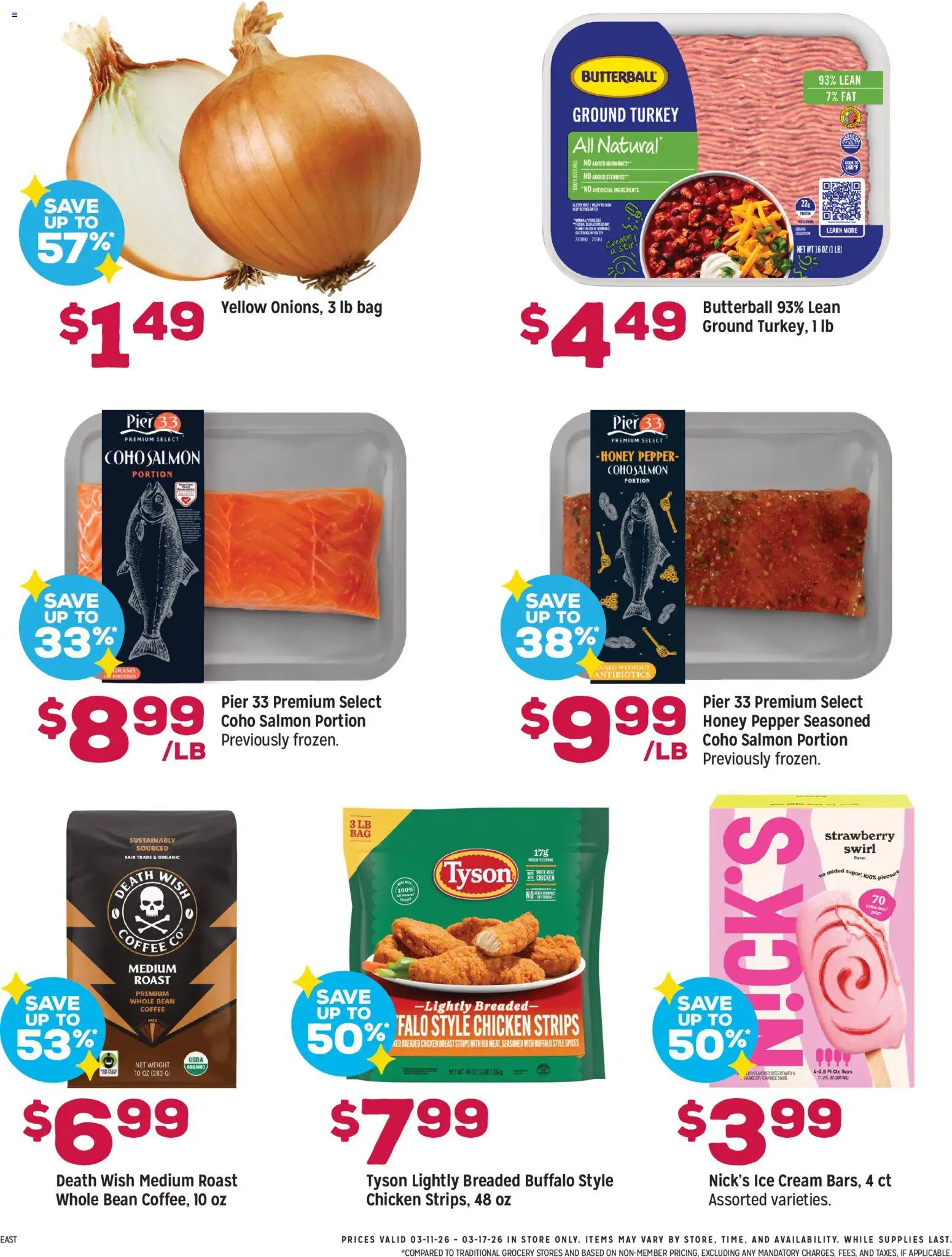 Grocery Outlet Weekly Ad - MD - valid from 11.03.2026 | Page: 3 | Products: Ice cream, Spices, Pepper, Bag