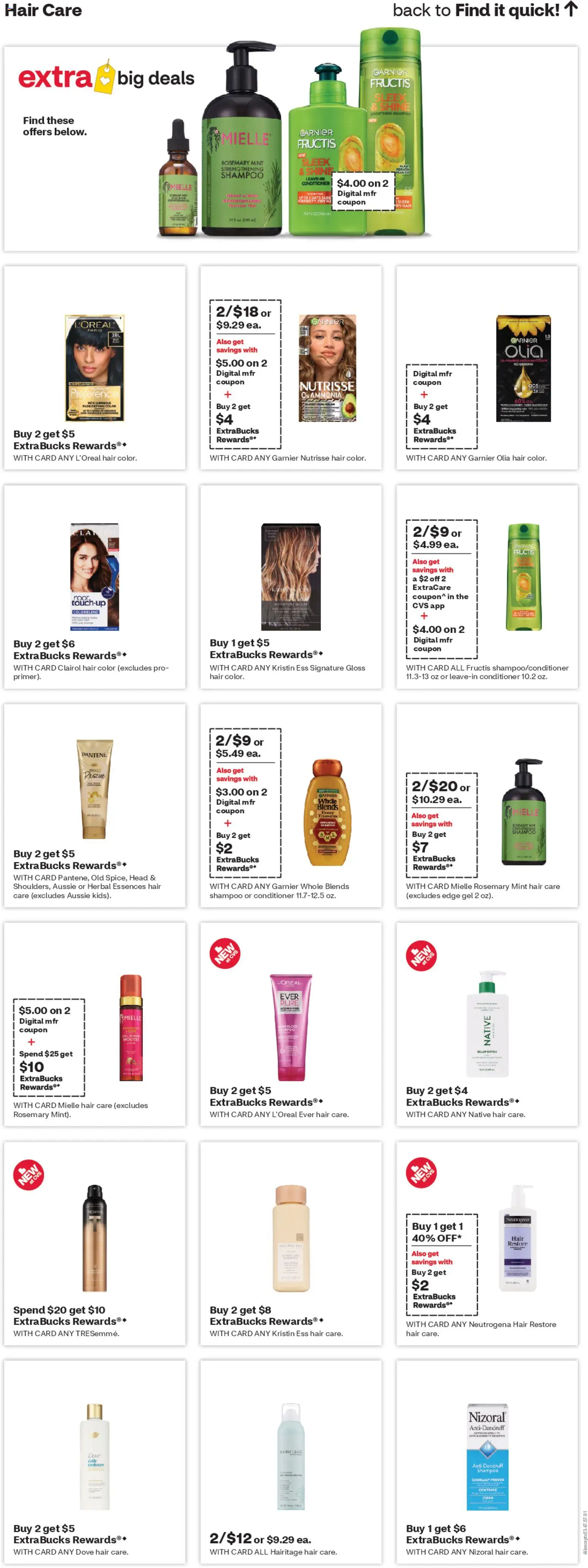 CVS Pharmacy Weekly Ad - DC - valid from 26.04.2026 | Page: 14 | Products: Shampoo, Conditioner, Hair color