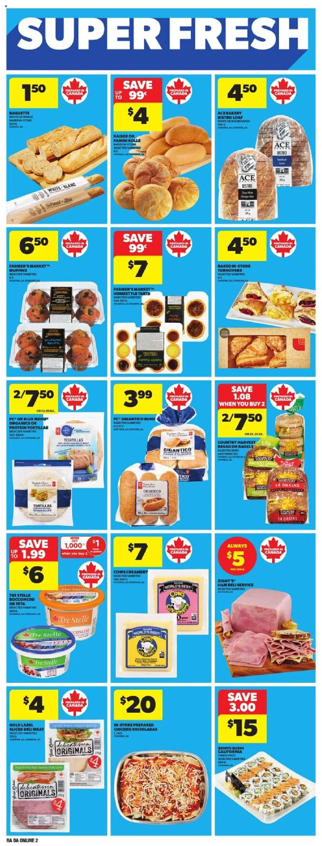 Atlantic Superstore flyer valid from 31.07.2025 | Page: 9 | Products: PC, Bread, Ham, Chicken