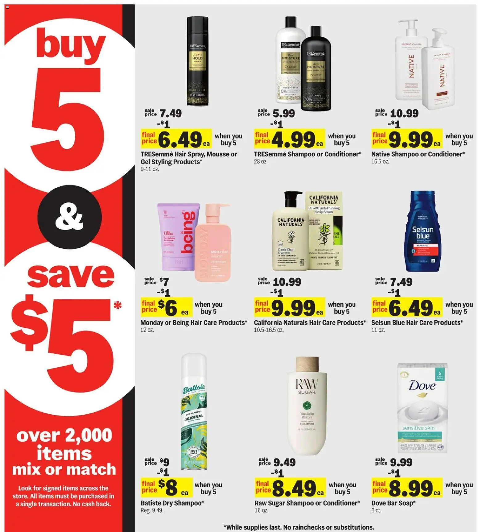 Meijer Weekly Ad - MI - valid from 01.04.2026 | Page: 18 | Products: Shampoo, Conditioner, Sugar, Sham