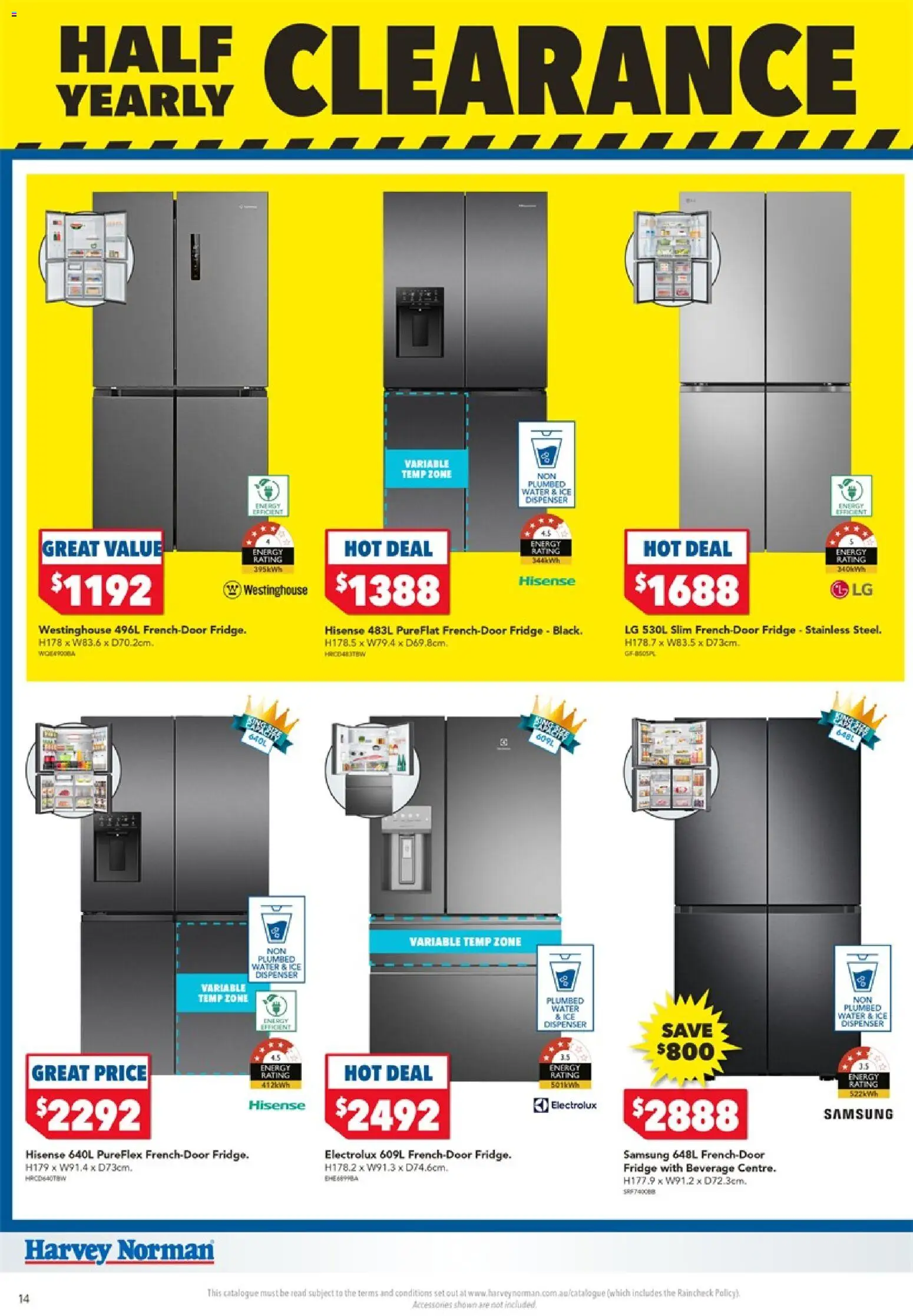 Harvey Norman catalogue - valid from 24.12.2025 | Page: 14 | Products: Water, Accessories, Fridge