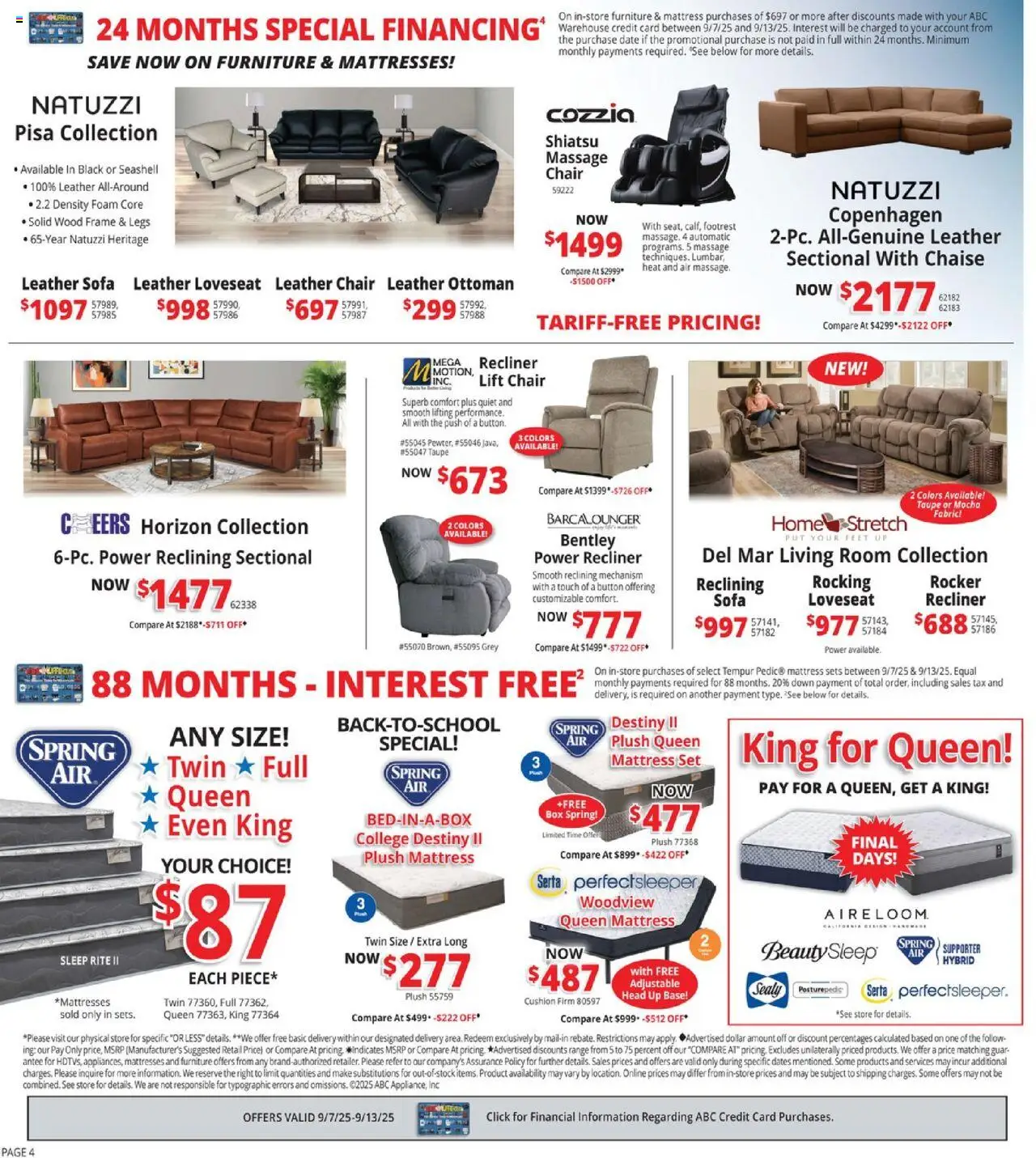 ABC Warehouse Weekly Ad - valid from 07.09.2025 | Page: 4