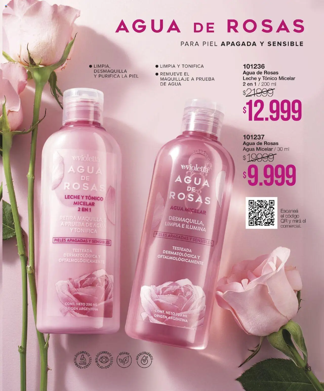 Violetta catálogo │ válido desde el 09.10.2025 | Página: 33 | Productos: Maquillaje, Agua, Leche