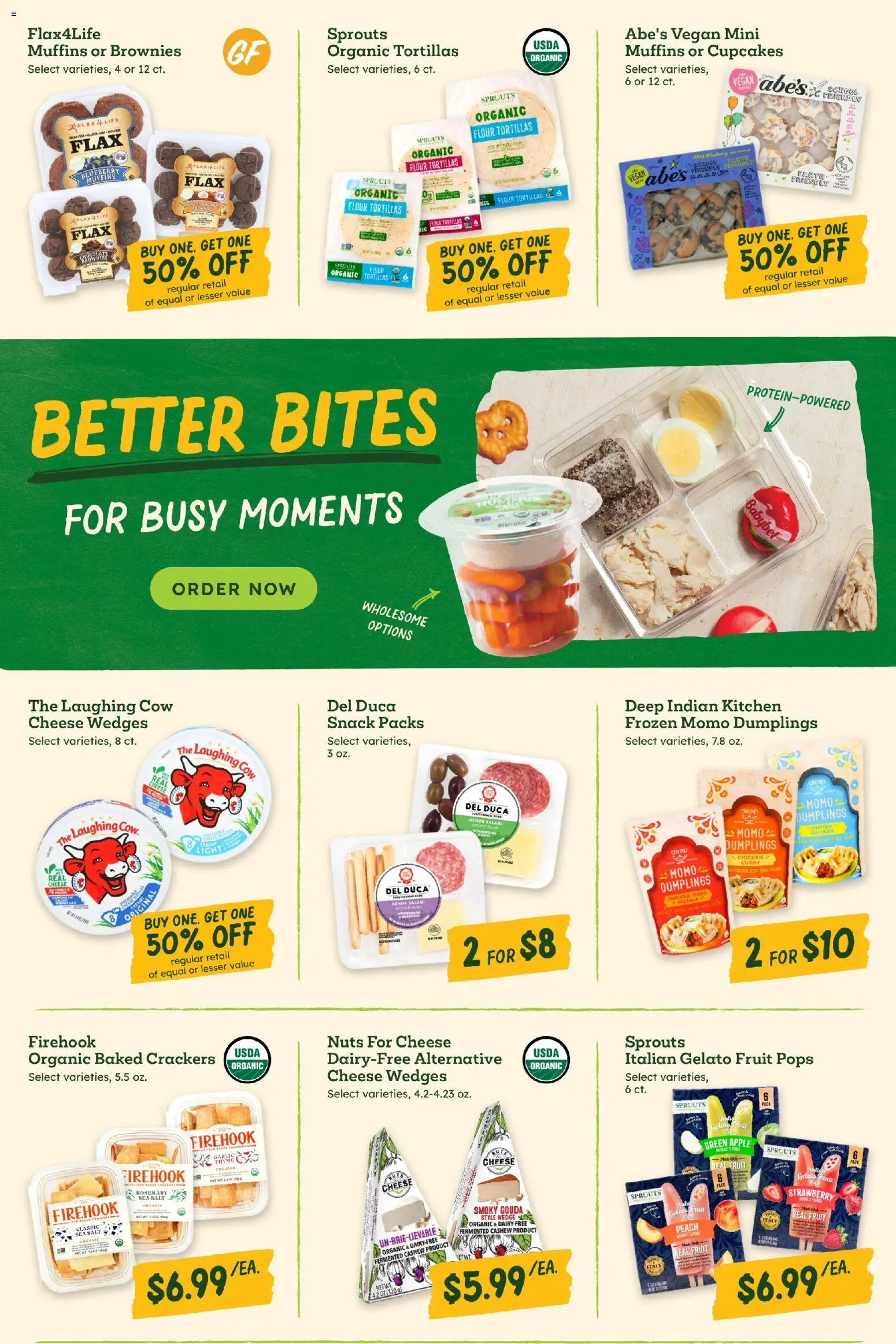 Sprouts Weekly Ad - valid from 18.02.2026 | Page: 8 | Products: Cheese, Chocolate, Nuts, Salt