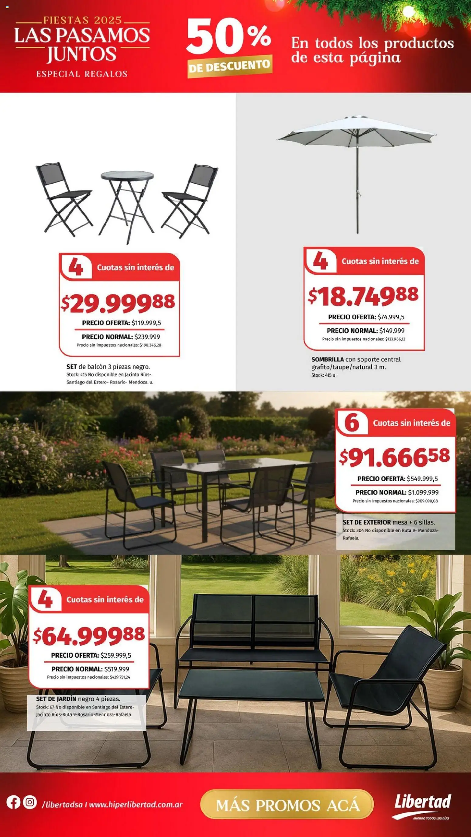 Hipermercado Libertad - Especial Regalos │ válido desde el 04.12.2025 | Página: 16 | Productos: Rosario, Mesa, Sombrilla