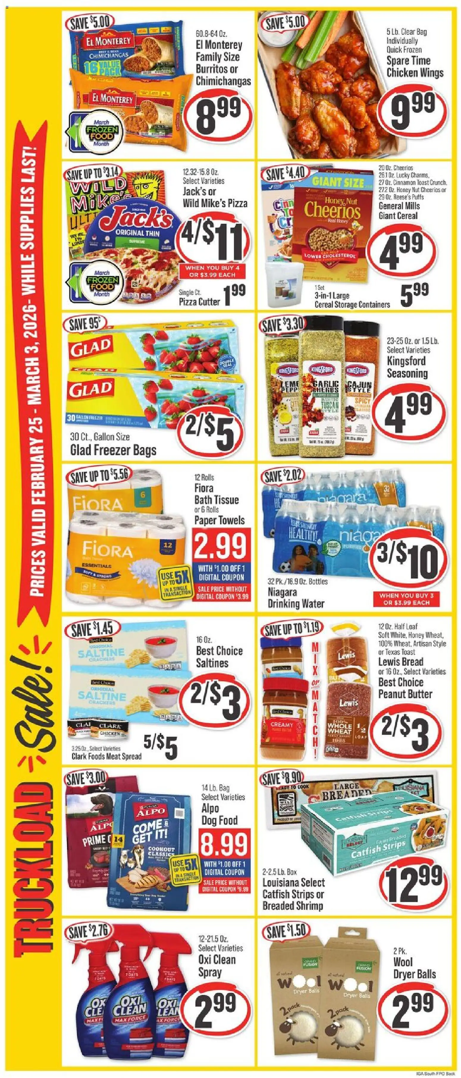 IGA Weekly Ad - valid from 25.02.2026 | Page: 3 | Products: Box, Butter, Garlic, Dryer