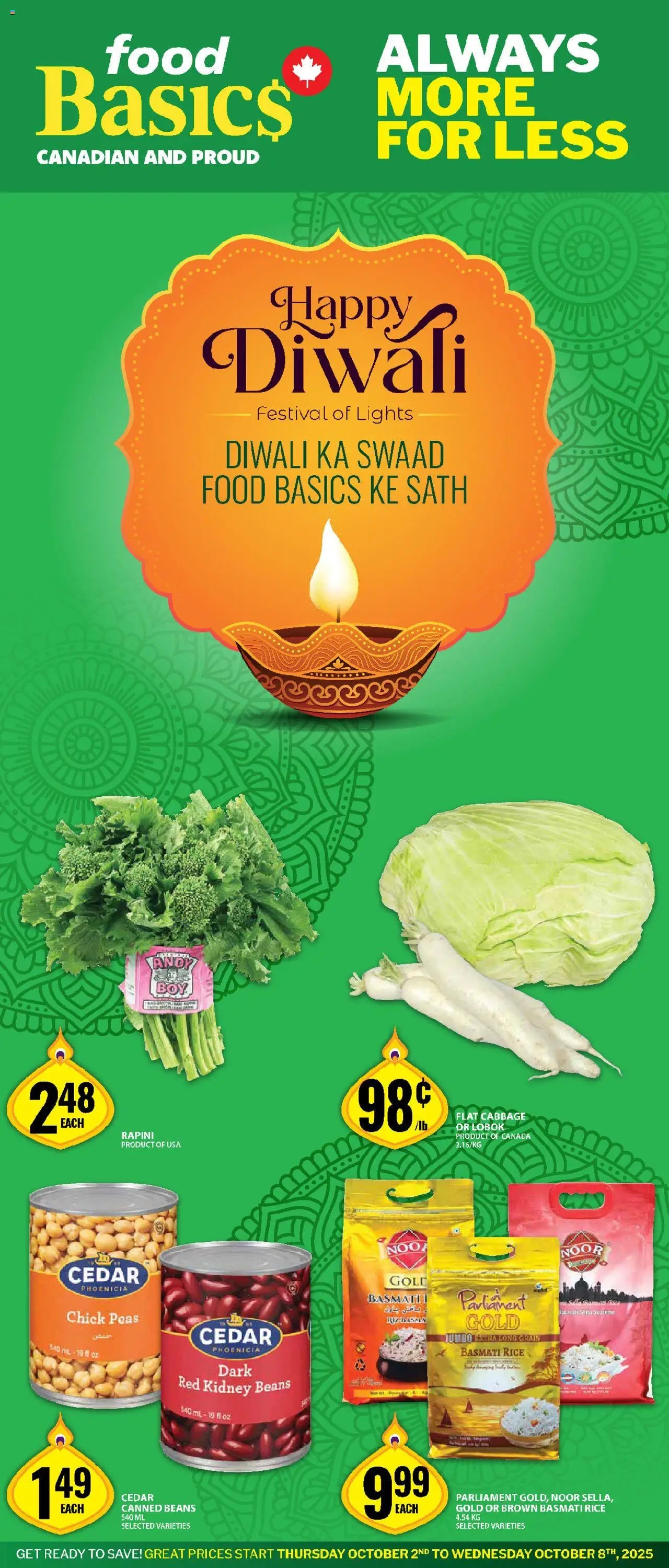 Food Basics flyer valid from 02.10.2025 | Page: 1 | Products: Rice