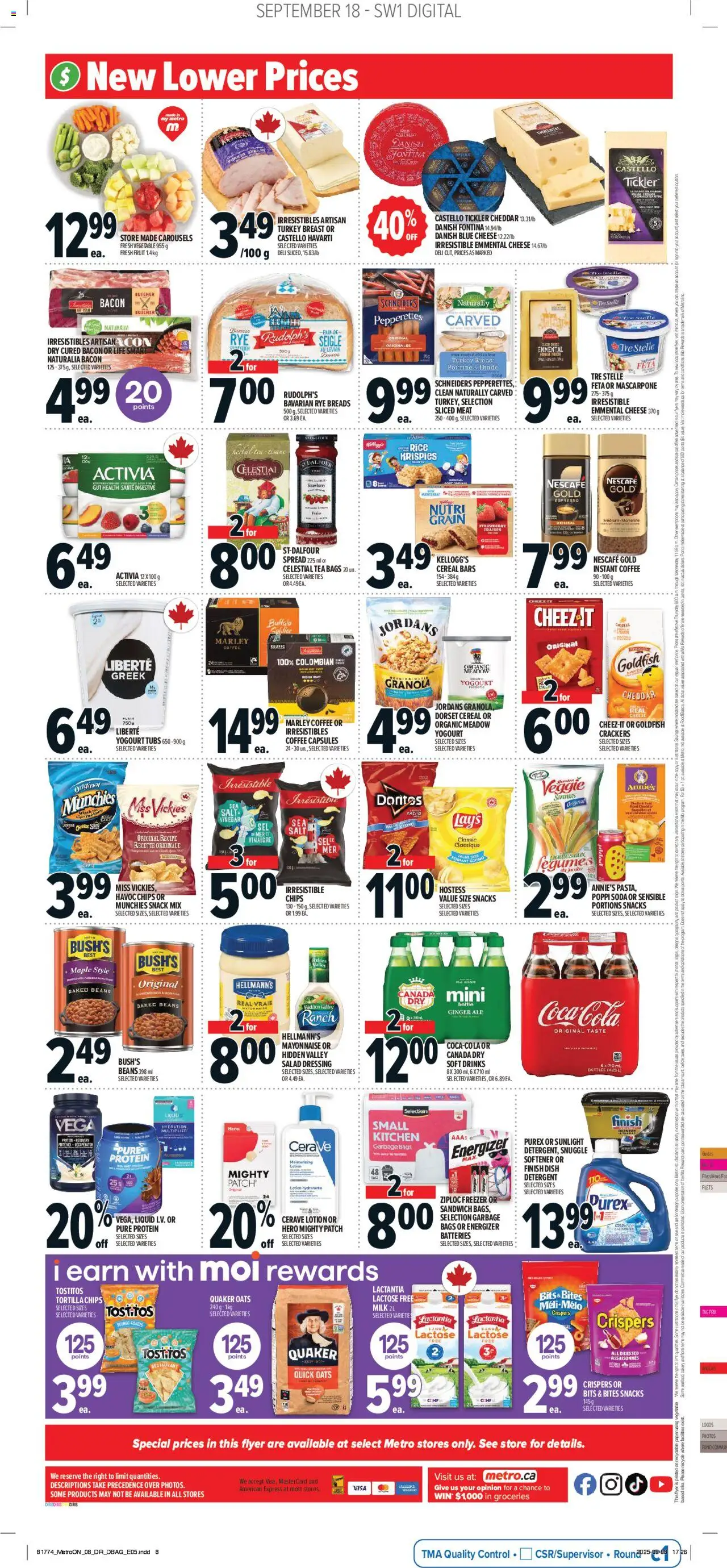 Metro flyer valid from 18.09.2025 | Page: 4 | Products: Turkey, Shelf, Cheese, Ham