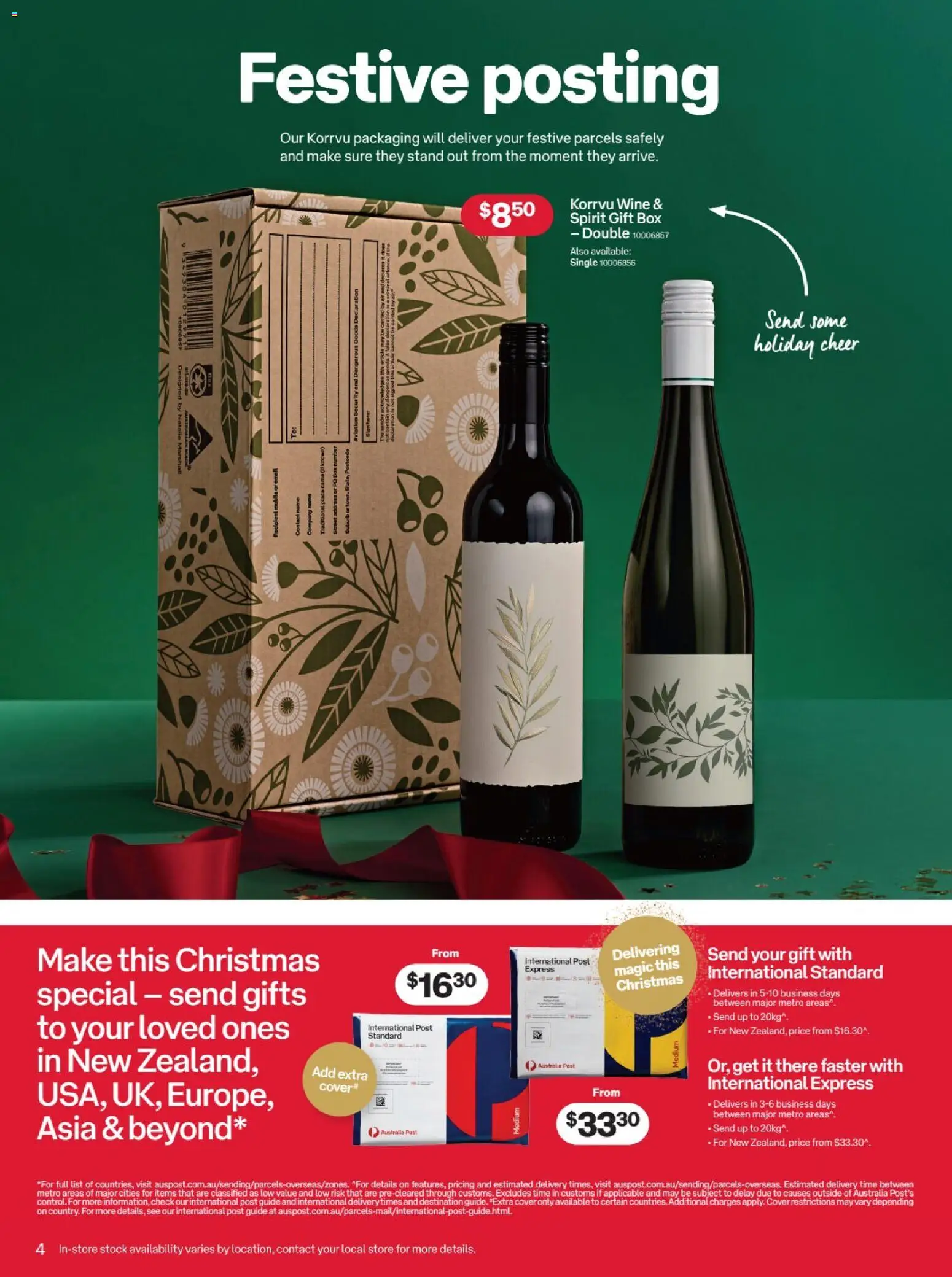 Australia Post catalogue - valid from 12.11.2025 | Page: 4 | Products: Box, Wine, Mobile
