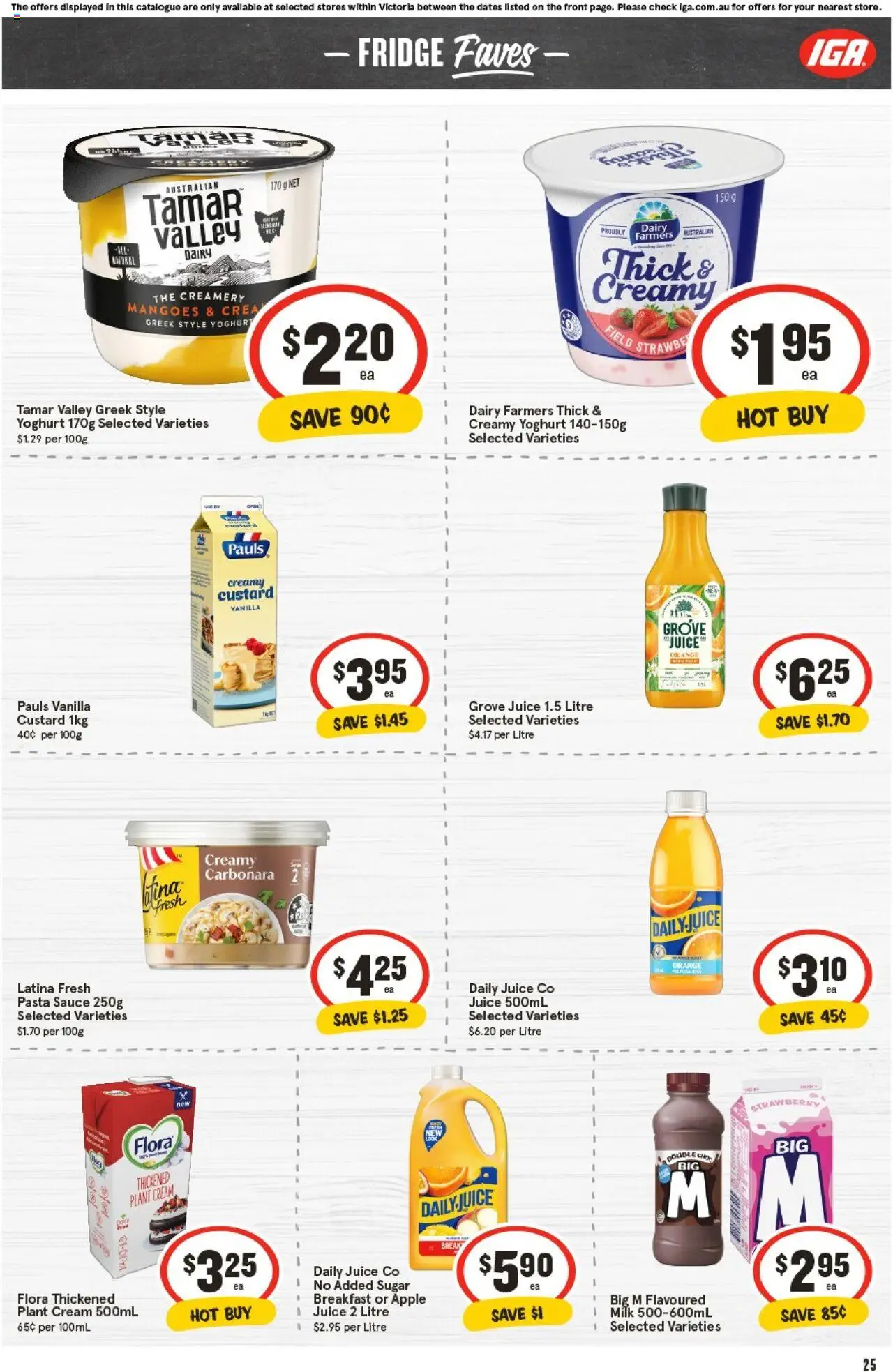 IGA catalogue - valid from 22.10.2025 | Page: 24 | Products: Cream, Ice cream, Mango