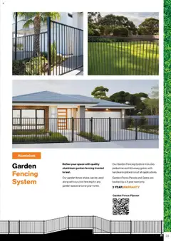 Preview of Bunnings Warehouse - Protectoral Aluminium and Glass Fencing Brochure - valid from 22.09.2025 | Page: 23 | Products: Fence, Suit