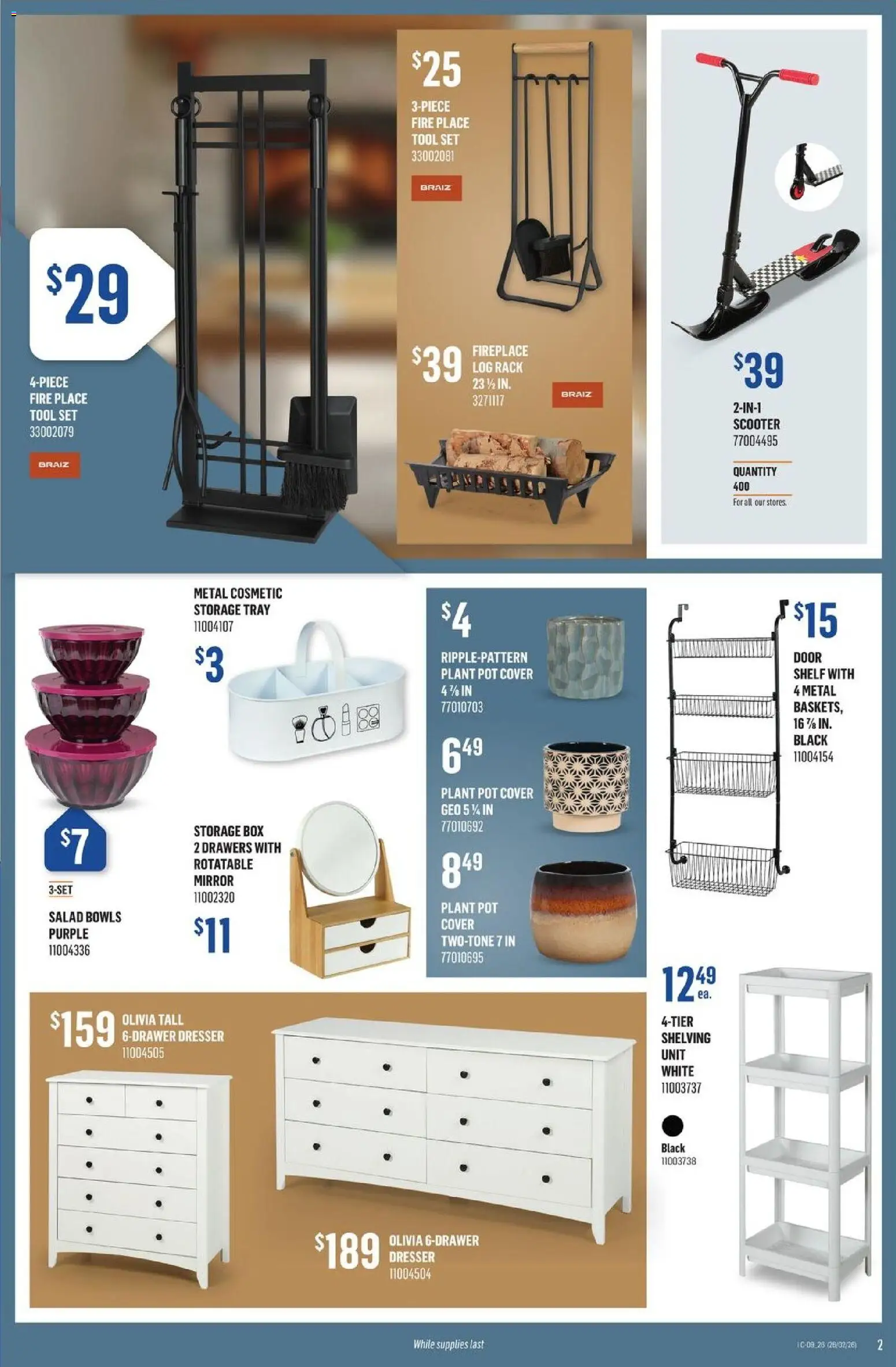 Canac flyer valid from 26.02.2026 | Page: 2 | Products: Salad, Shelf, Box, Mirror