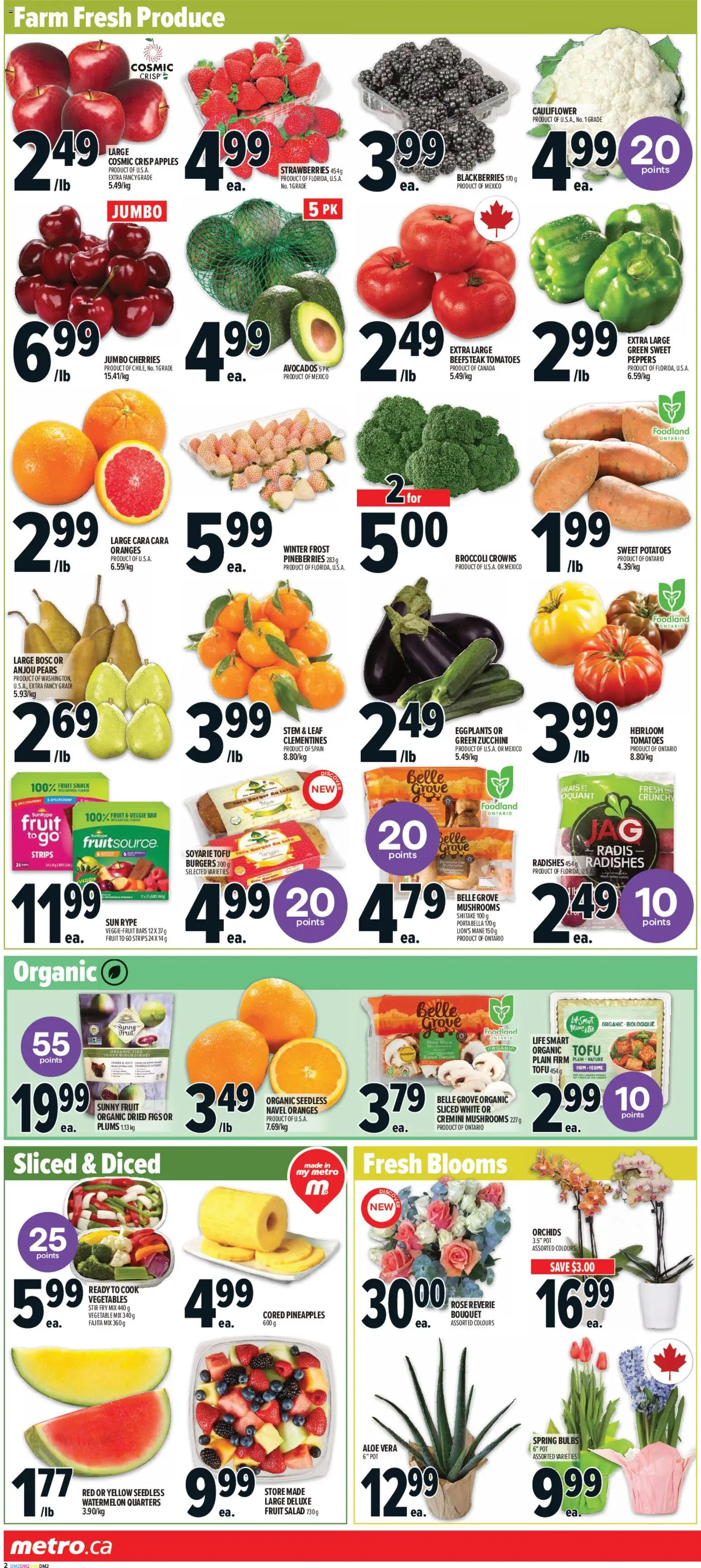 Metro flyer valid from 08.01.2026 | Page: 6 | Products: Strawberries, Salad, Potatoes, Apples