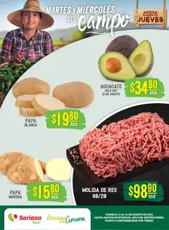 Vista previa de Soriana - Martes y Miércoles del Campo Súper: Tijuana, Mexicali, Ensenada, San Luis Río Colorado y Tecate, nuevo folleto de la tienda, válido en México a partir del 12.08.2025