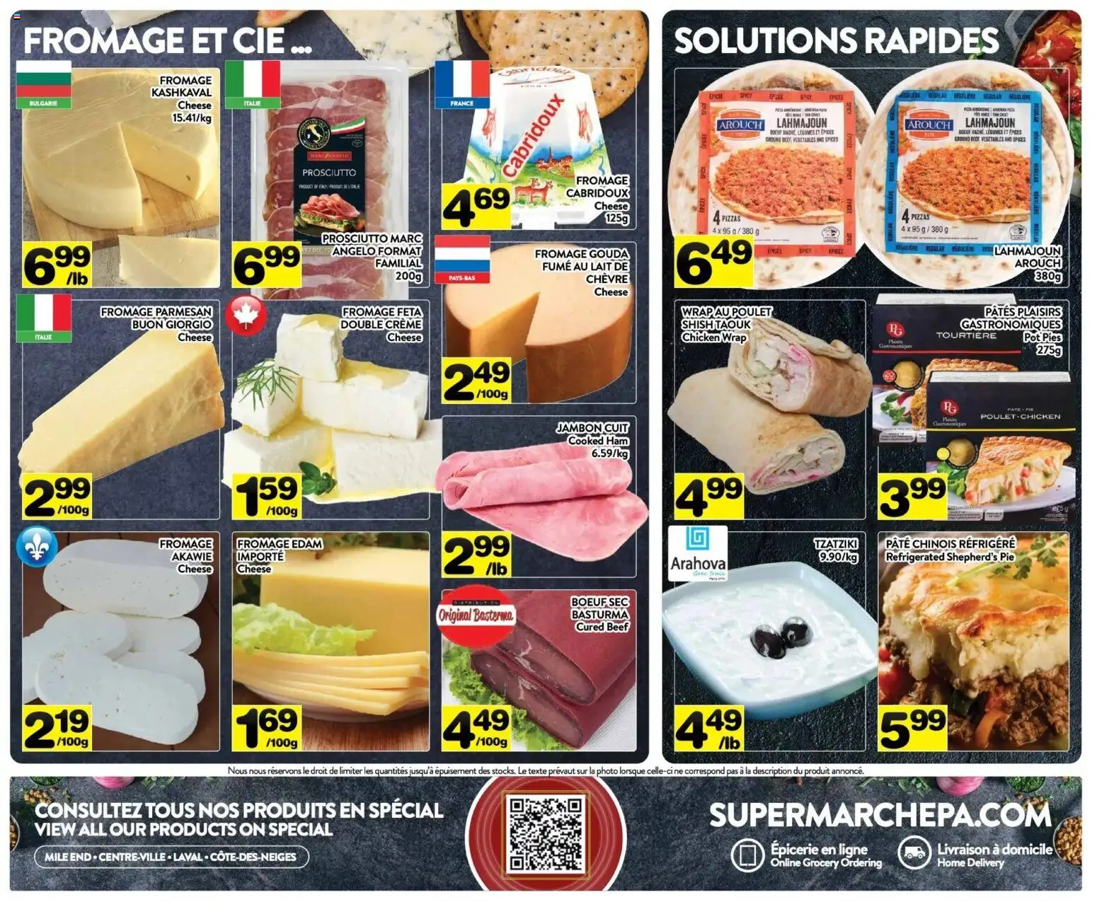 Pa Supermarché flyer valid from 19.01.2026 | Page: 6 | Products: Beef, Cheese, Ham, Chicken