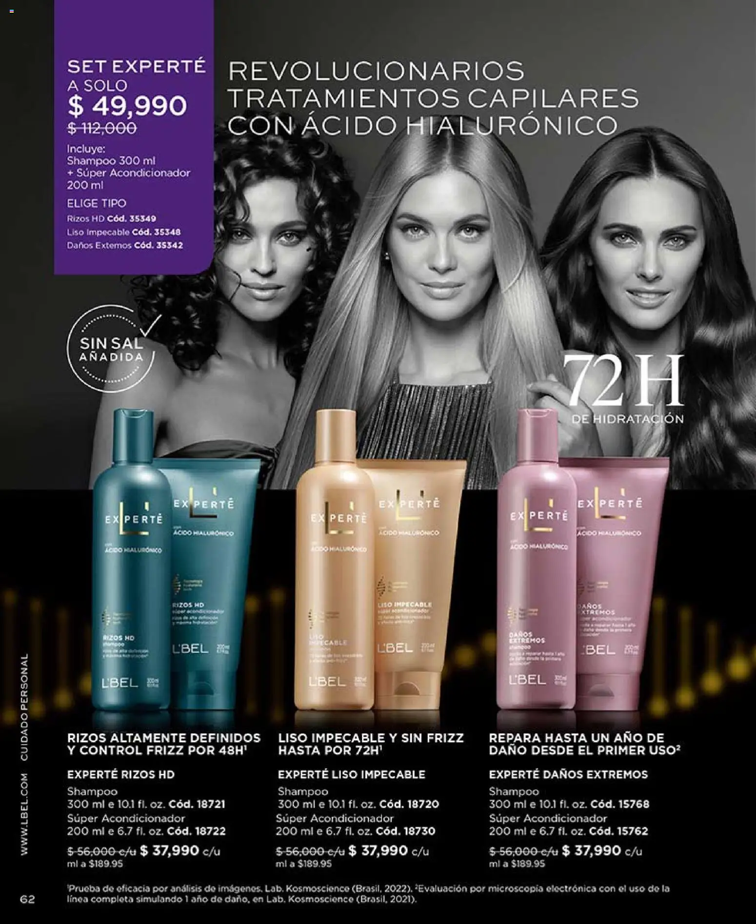 L'Bel revista - valida desde el 03.04.2026 | Página: 62 | Productos: Sal, Shampoo, Acondicionador