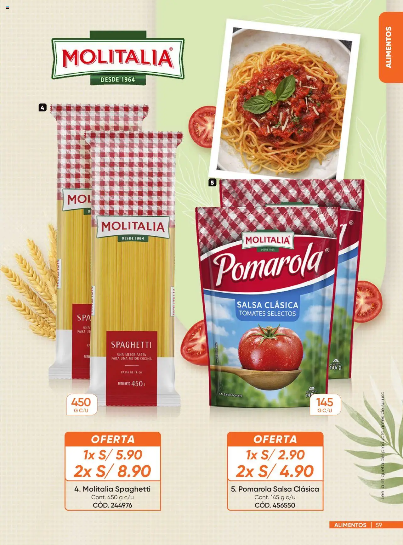 Catálogo Azzorti válido desde 18.08.2025 | Página: 59 | Productos: Tomates, Pasta, Salsa de tomate, Peso