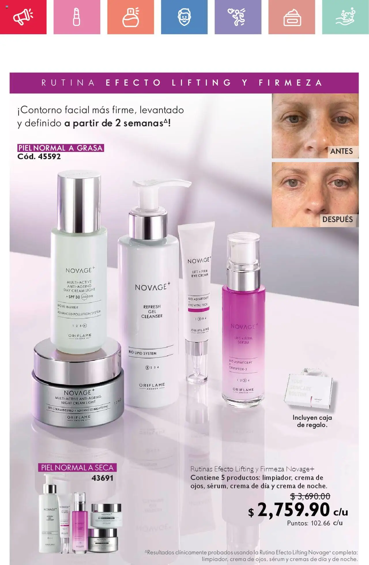 Nuevas ofertas de Oriflame válidas en toda la República Mexicana desde el 12.07.2025. ¡Encuentra las mejores ofertas en Oriflame campaña 10 2025! | Página: 88 | Productos: Serum, Contorno, Uva, Caja