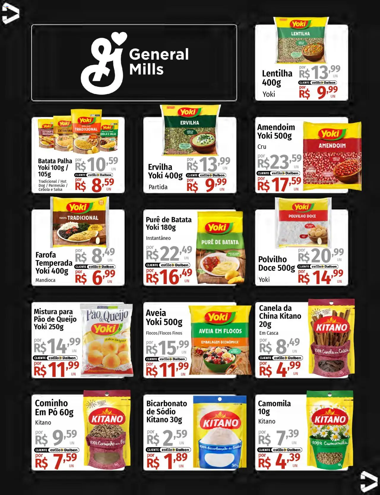 Supermercado Dalben Folheto - válido de 15.08.2025 | Página: 11 | Produtos: Lentilha, Mandioca, Pó, Flocos
