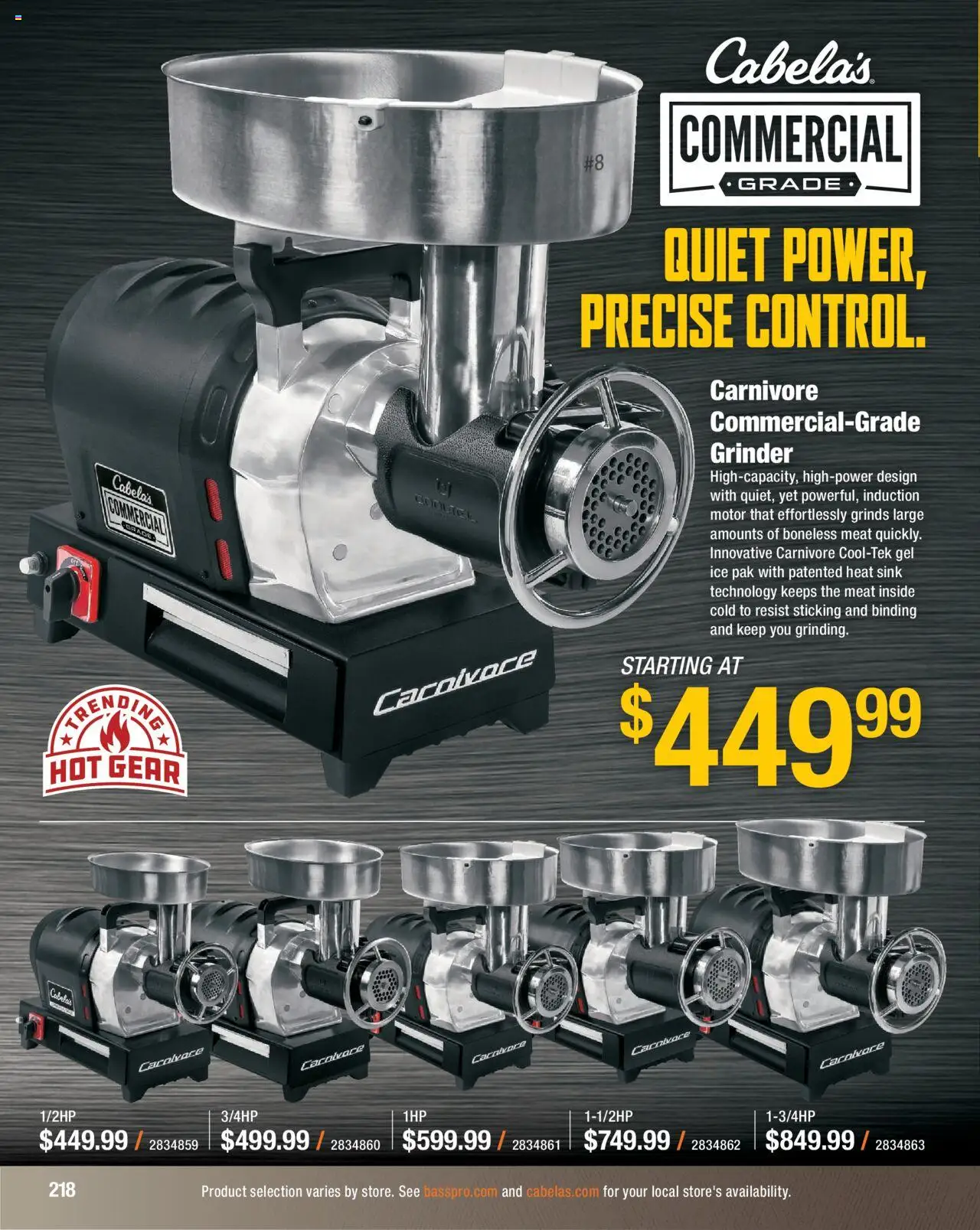 Cabela's Hunting Master 25 - valid from 11.08.2025 | Page: 218 | Products: Grinder