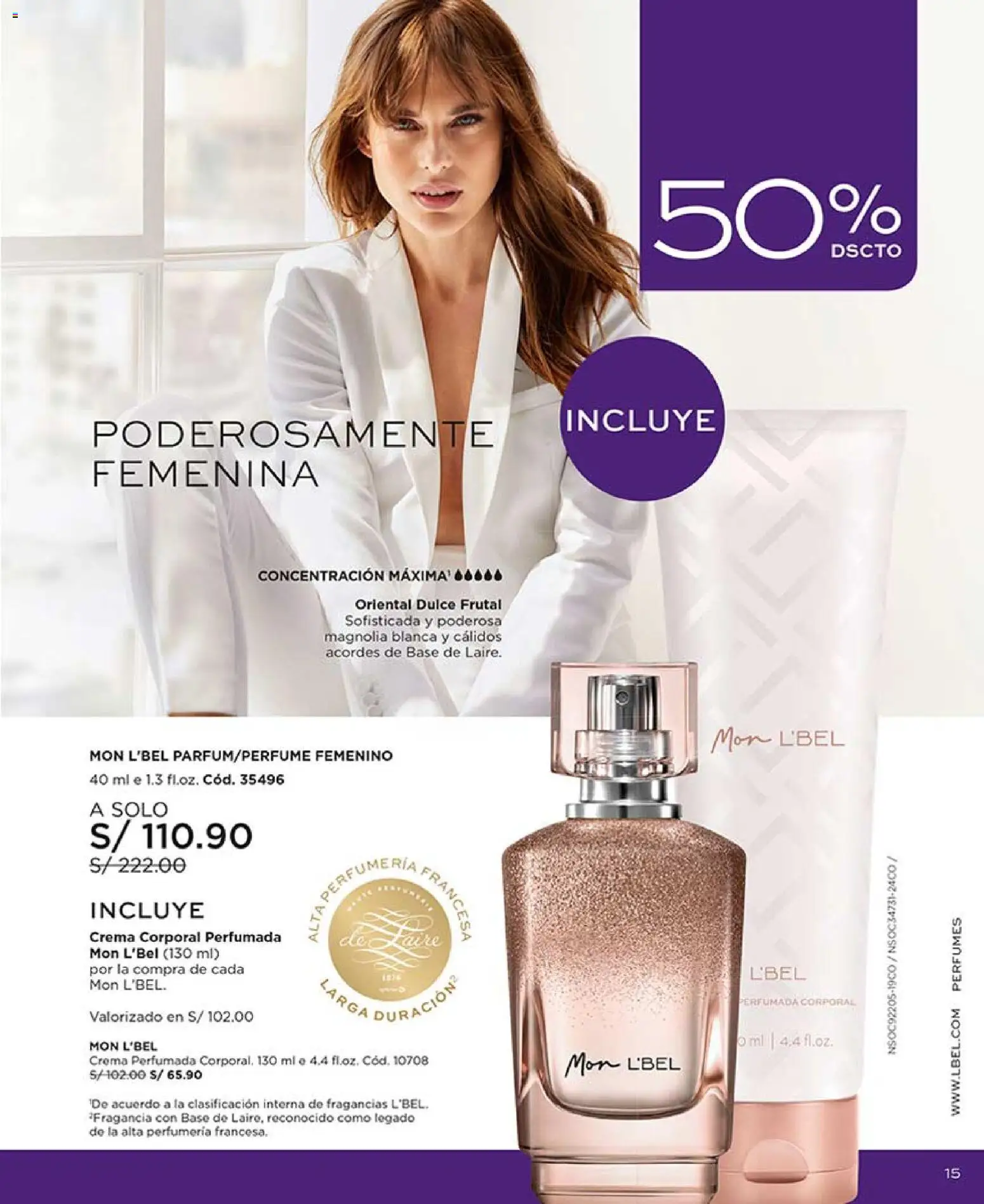 Catálogo L'Bel válido desde 04.04.2026 | Página: 15 | Productos: Crema, Fragancia