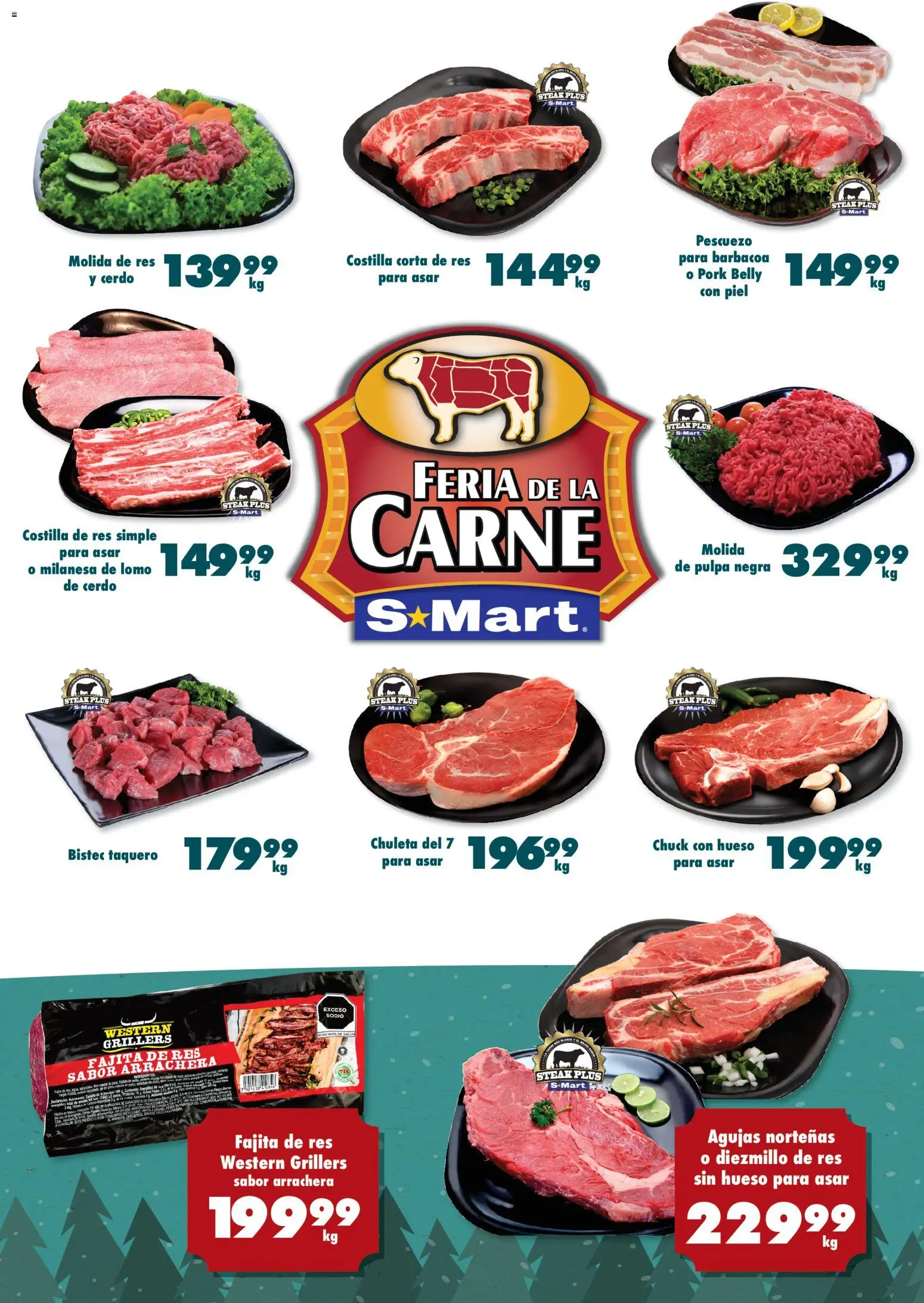 Nuevas ofertas de S-Mart válidas en toda la República Mexicana desde el 04.11.2025. ¡Encuentra las mejores ofertas en S-Mart folleto Ofertas de Feria Chihuahua! | Página: 4 | Productos: Milanesa, Res, Short, Té