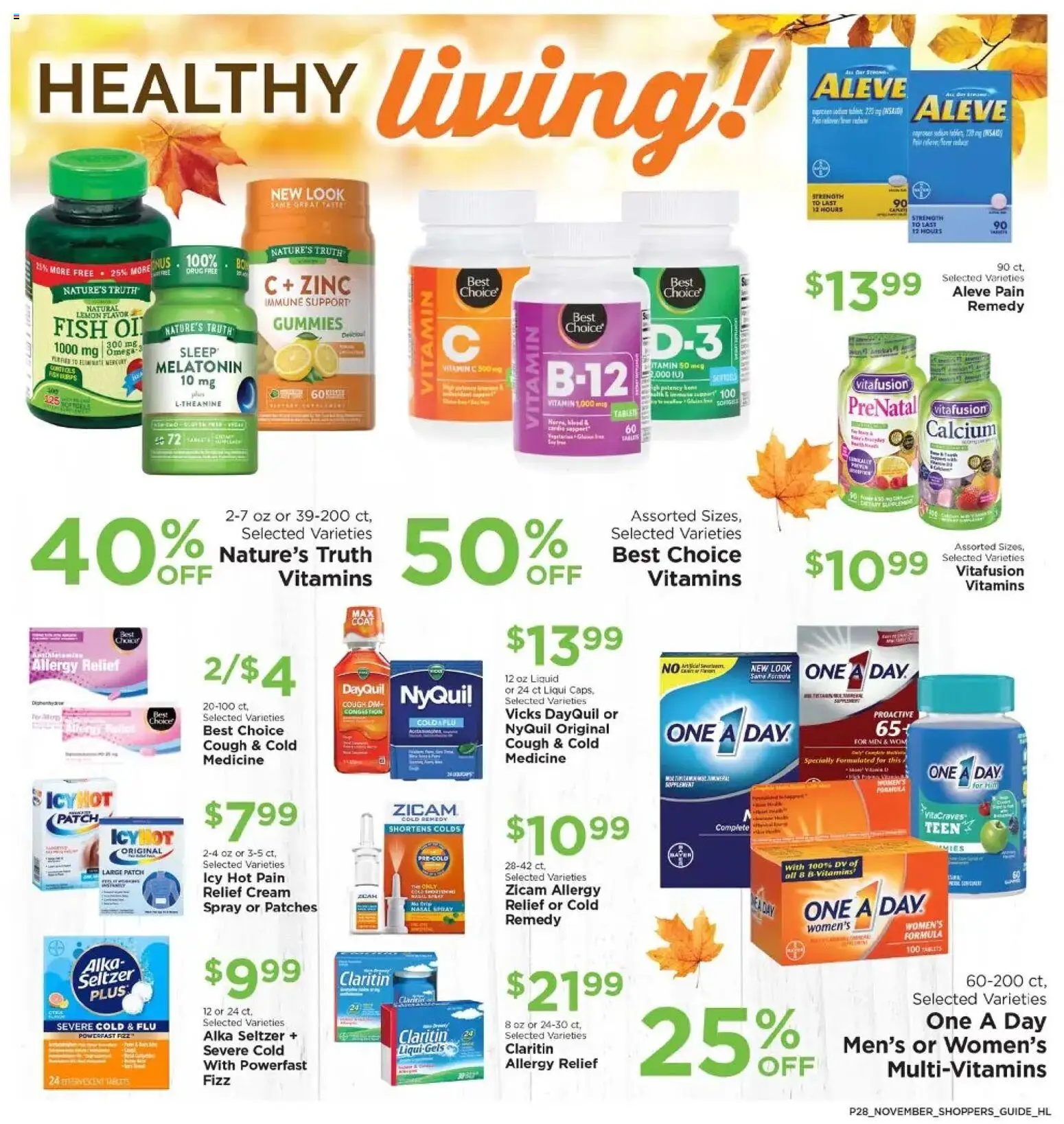 Homeland Bring Savings Home Shopper's Guide - valid from 01.11.2025 | Page: 28 | Products: Vitamin, Zinc, Melatonin, Cream