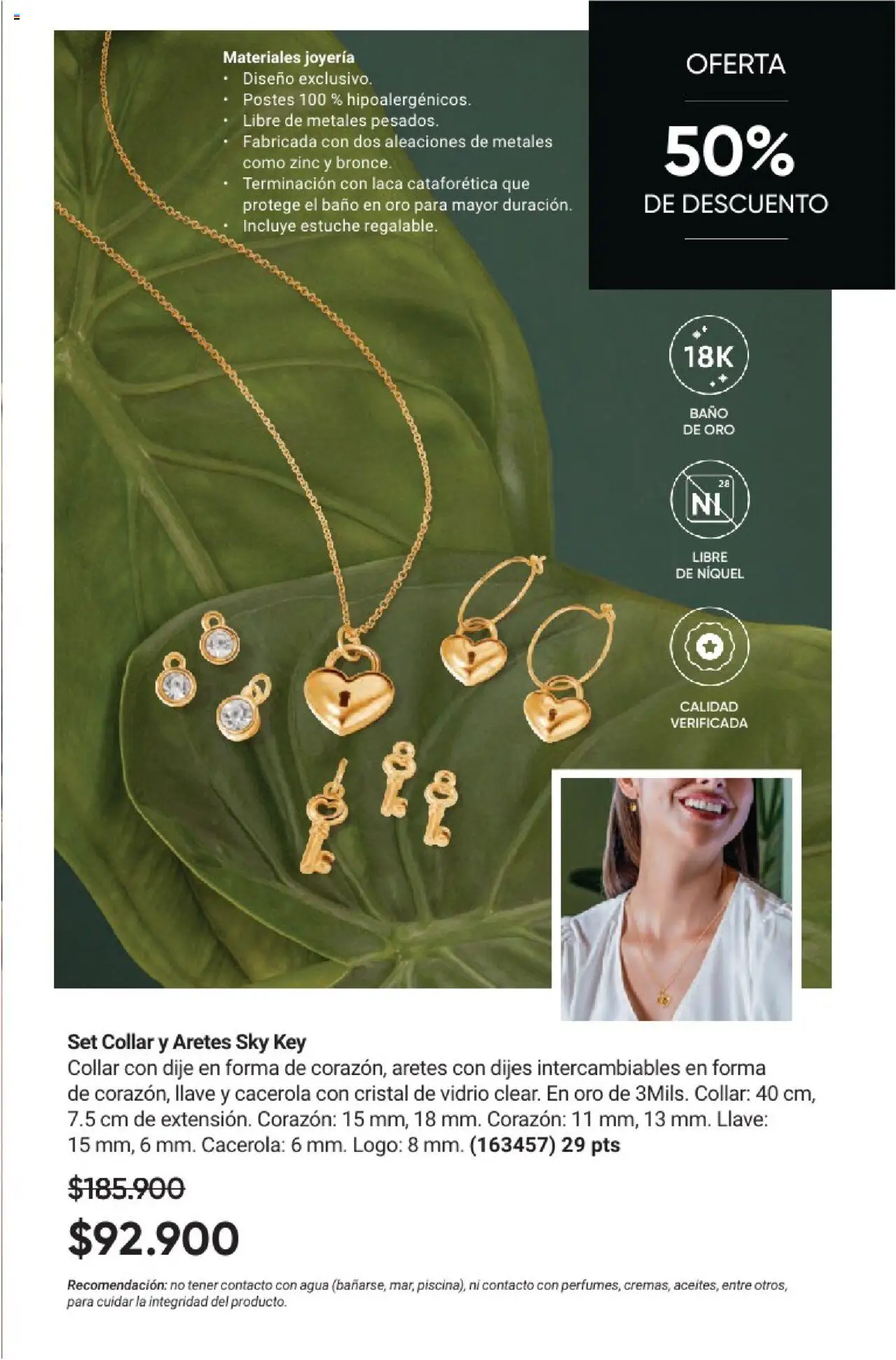 Avon revista - valida desde el 01.08.2025 | Página: 60 | Productos: Aretes, Llave, Baño, Collar