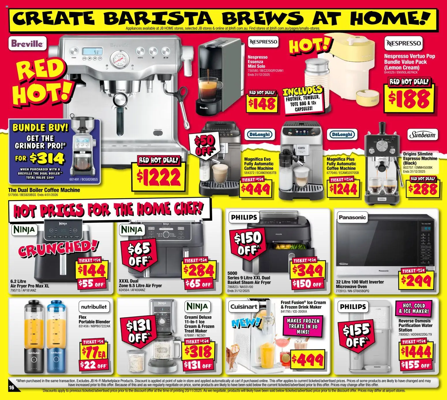 JB Hi-Fi catalogue - valid from 04.12.2025 | Page: 16 | Products: Ice cream, Bag, Portable, Grinder