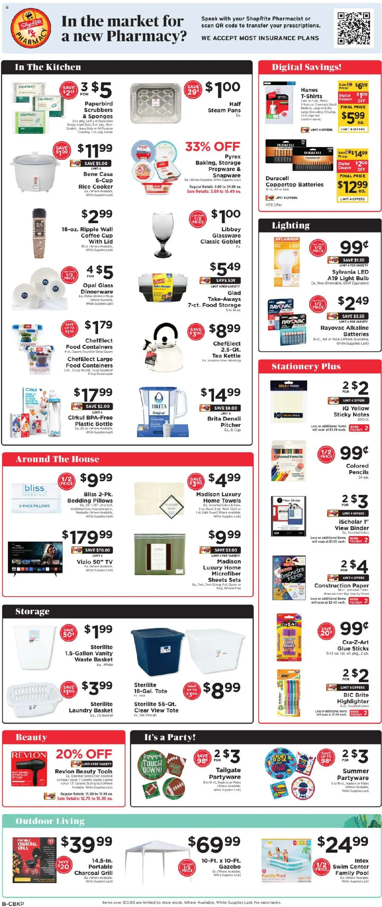 ShopRite Weekly Ad 2 - valid from 03.08.2025 | Page: 12 | Products: Cooker, Basket, Tea Kettle, Rice