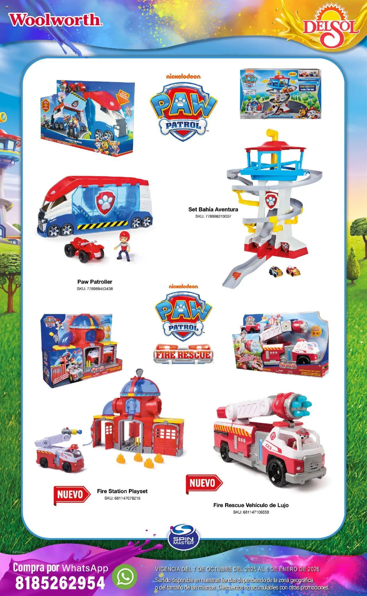 Nuevas ofertas de Del Sol y Woolworth válidas en toda la República Mexicana desde el 07.10.2025. ¡Encuentra las mejores ofertas en Del Sol y Woolworth - Catálogo Castillo Del Juguete! | Página: 27