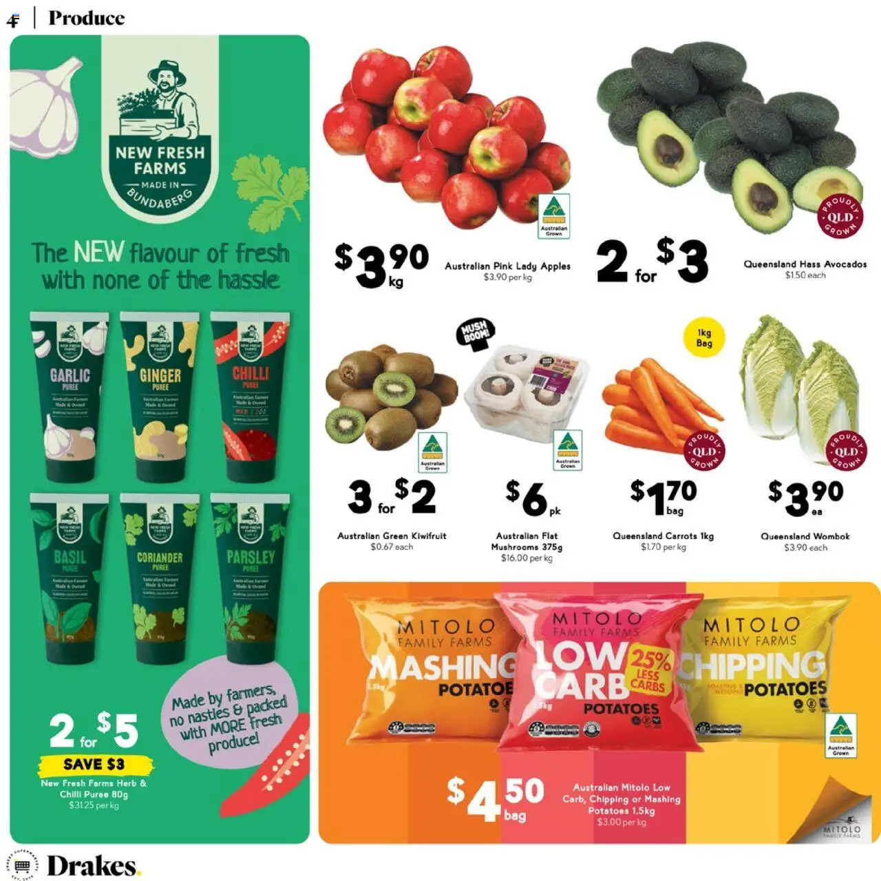 Drakes catalogue - valid from 11.06.2025 | Page: 4 | Products: Herb, Mushrooms, Carrots, Chilli