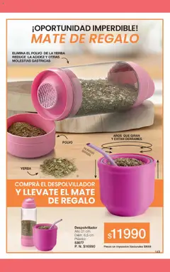 Vista previa Gigot catálogo válido desde el 01.11.2025 | Página: 149 | Productos: Aros, Mate, Yerba, Polvo