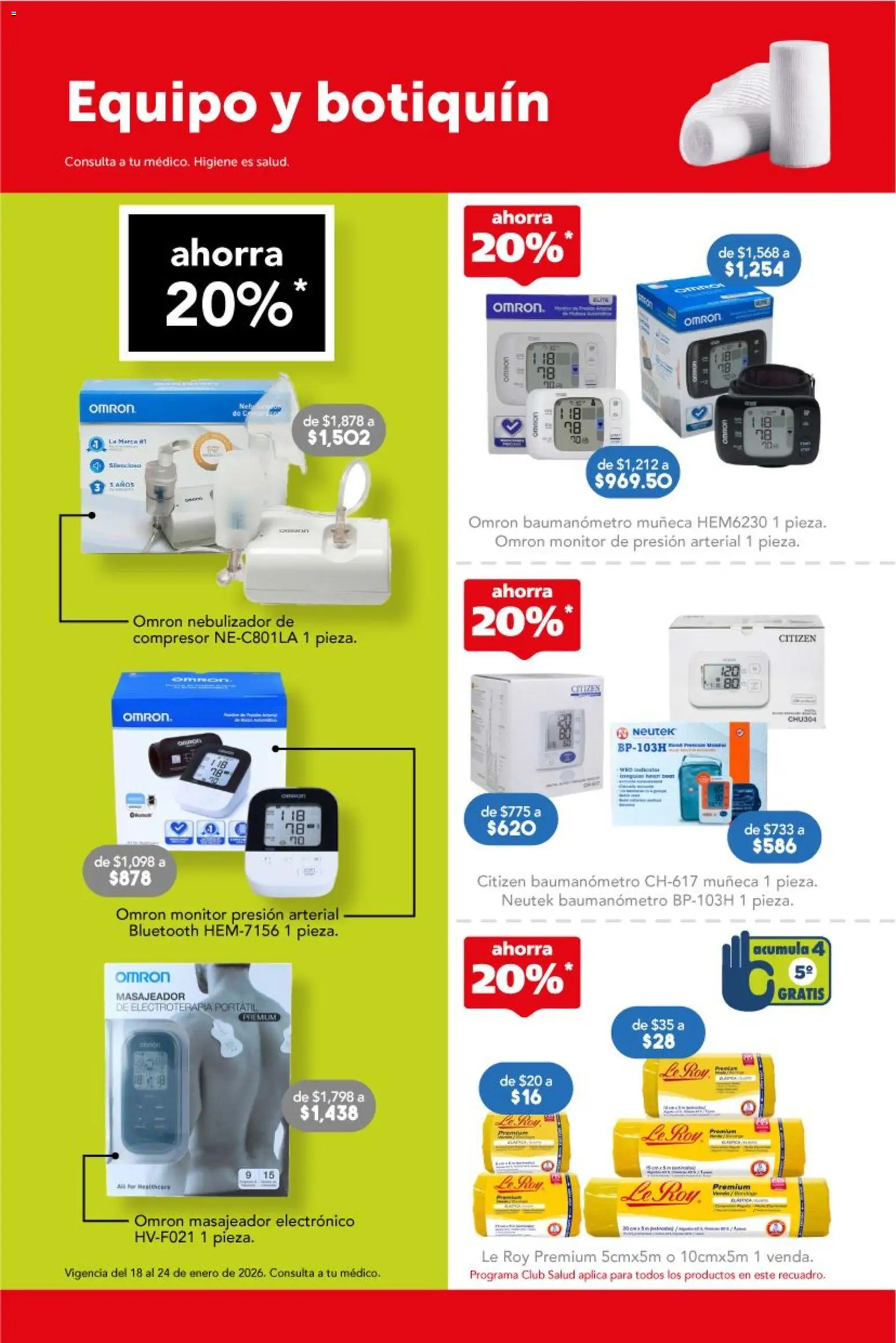 Nuevas ofertas de Farmacia San Pablo válidas en toda la República Mexicana desde el 18.01.2026. ¡Encuentra las mejores ofertas en Farmacia San Pablo catálogo! | Página: 8 | Productos: Monitor, Nebulizador