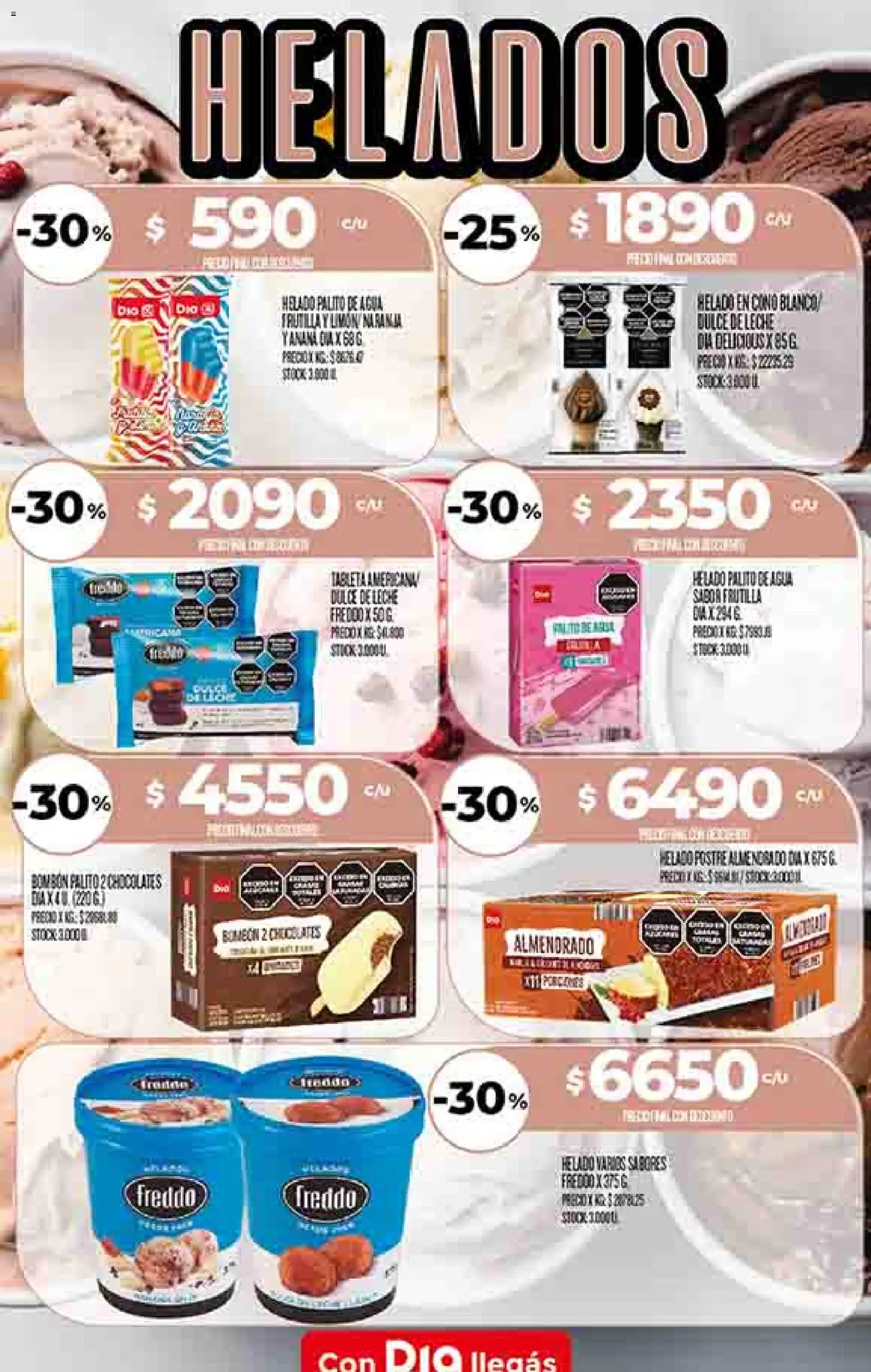Dia - Ofertas - Salta y Jujuy │ válido desde el 14.01.2026 | Página: 11 | Productos: Helado, Agua, Limón, Leche