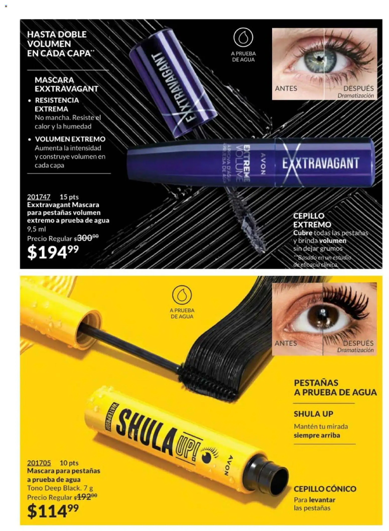 Nuevas ofertas de AVON válidas en toda la República Mexicana desde el 28.11.2025. ¡Encuentra las mejores ofertas en AVON campaña 18 2025! | Página: 123 | Productos: Cepillo, Máscara, Agua