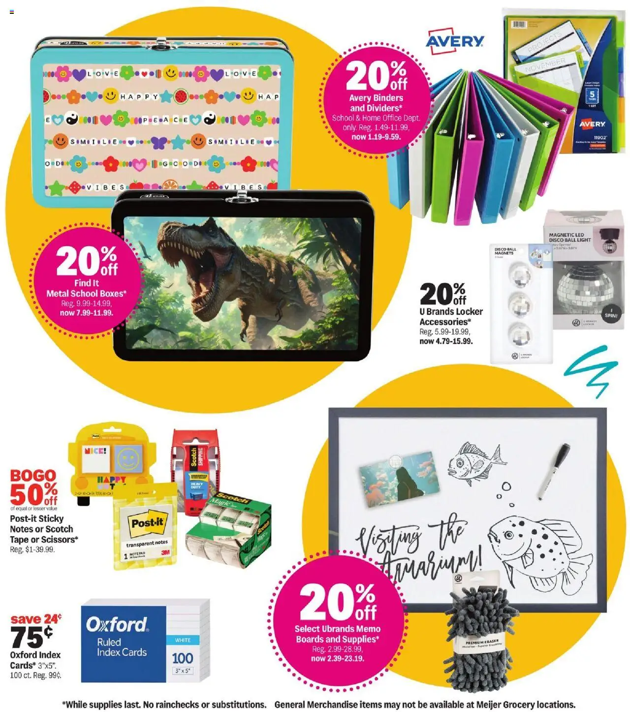 Meijer Back to Class for Less - valid from 10.08.2025 | Page: 4 | Products: Eraser