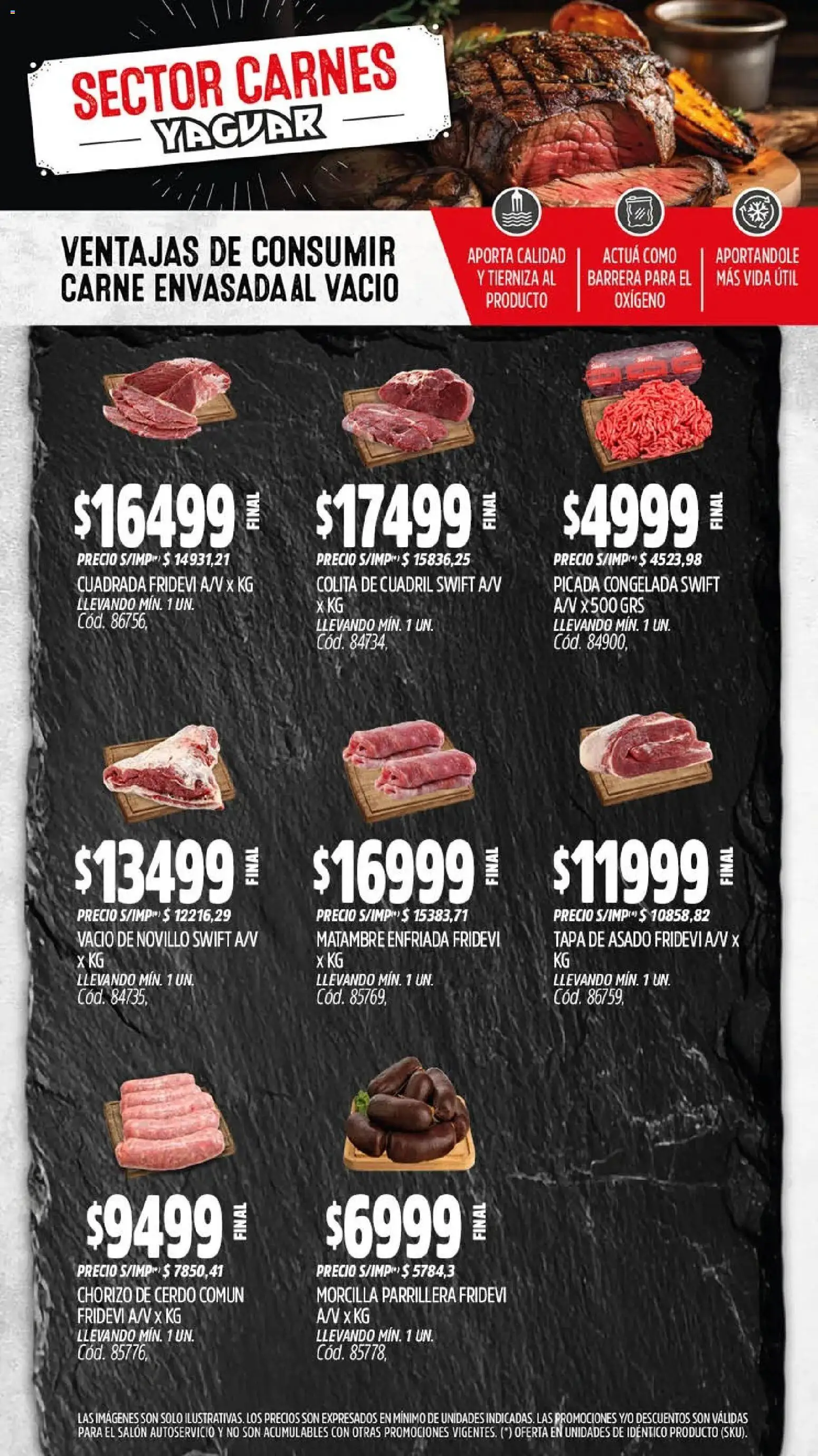 Yaguar - Oferta Semanal Neuquen │ válido desde el 30.03.2026 | Página: 6 | Productos: Chorizo, Morcilla, Cerdo