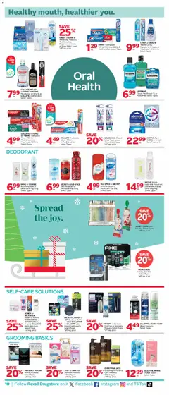 Preview of Rexall weekly flyer / circulaire from shop Rexall valid from 12.12.2025 | Page: 15 | Products: Cream, Deodorant, Toothpaste, Bath
