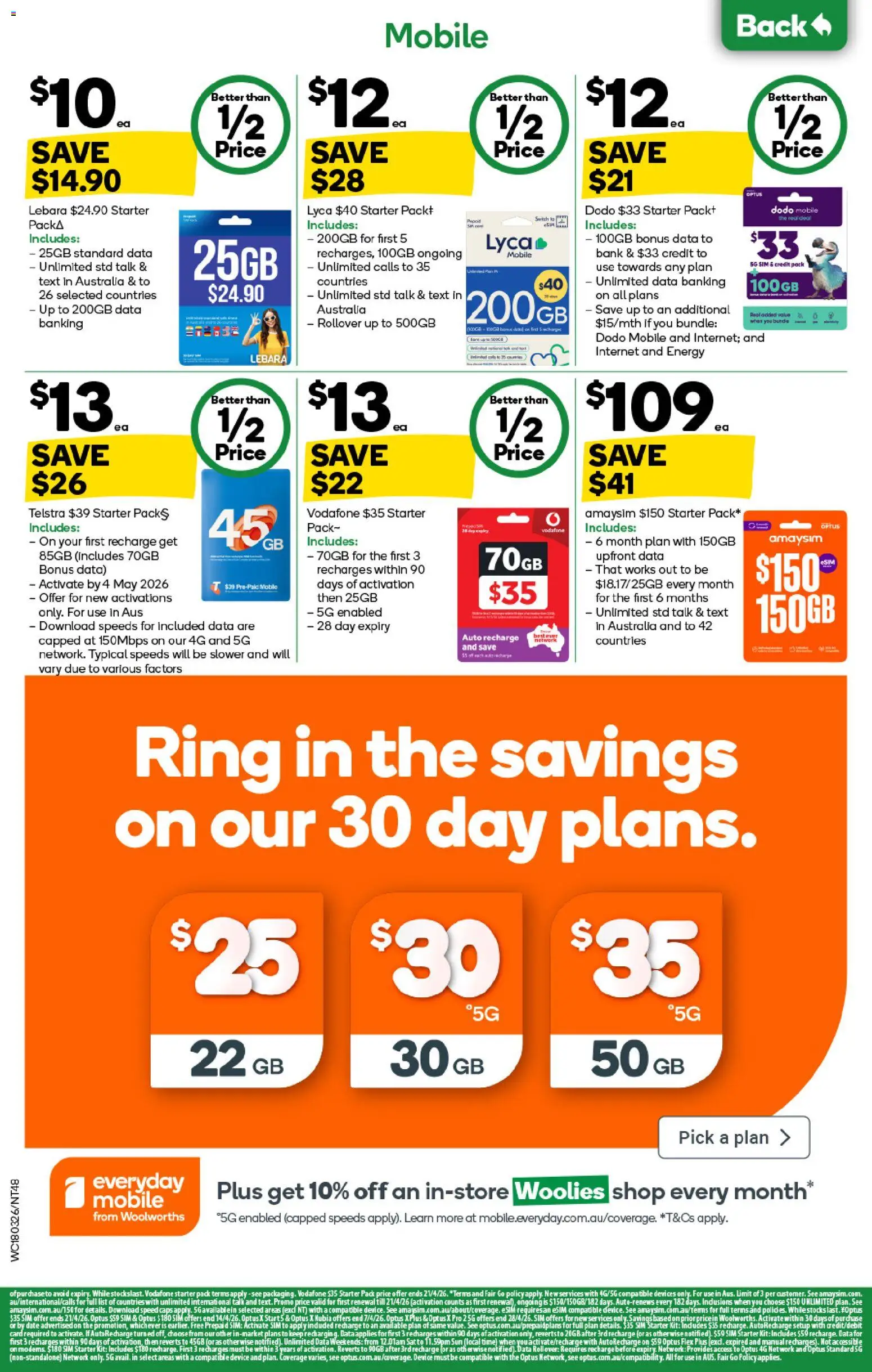 Woolworths catalogue - valid from 01.04.2026 | Page: 48 | Products: Date, Device, Mobile