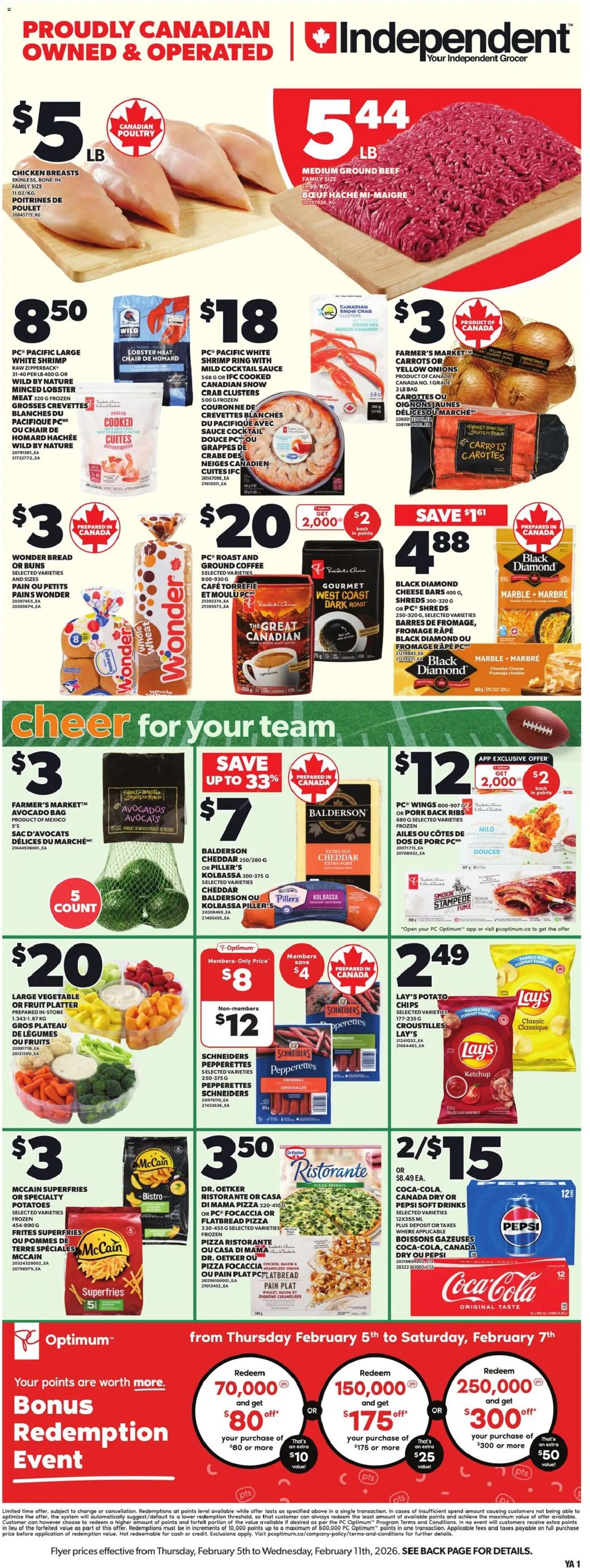 Independent Grocer flyer valid from 05.02.2026 | Page: 1