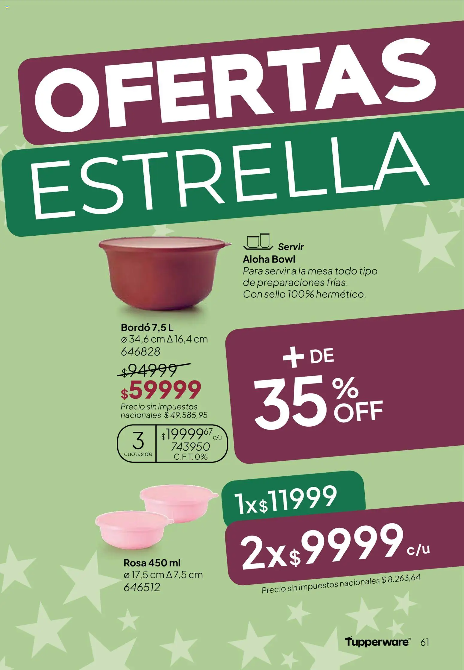 Tupperware Folleto │ válido desde el 10.04.2026 | Página: 62 | Productos: Bowl, Mesa