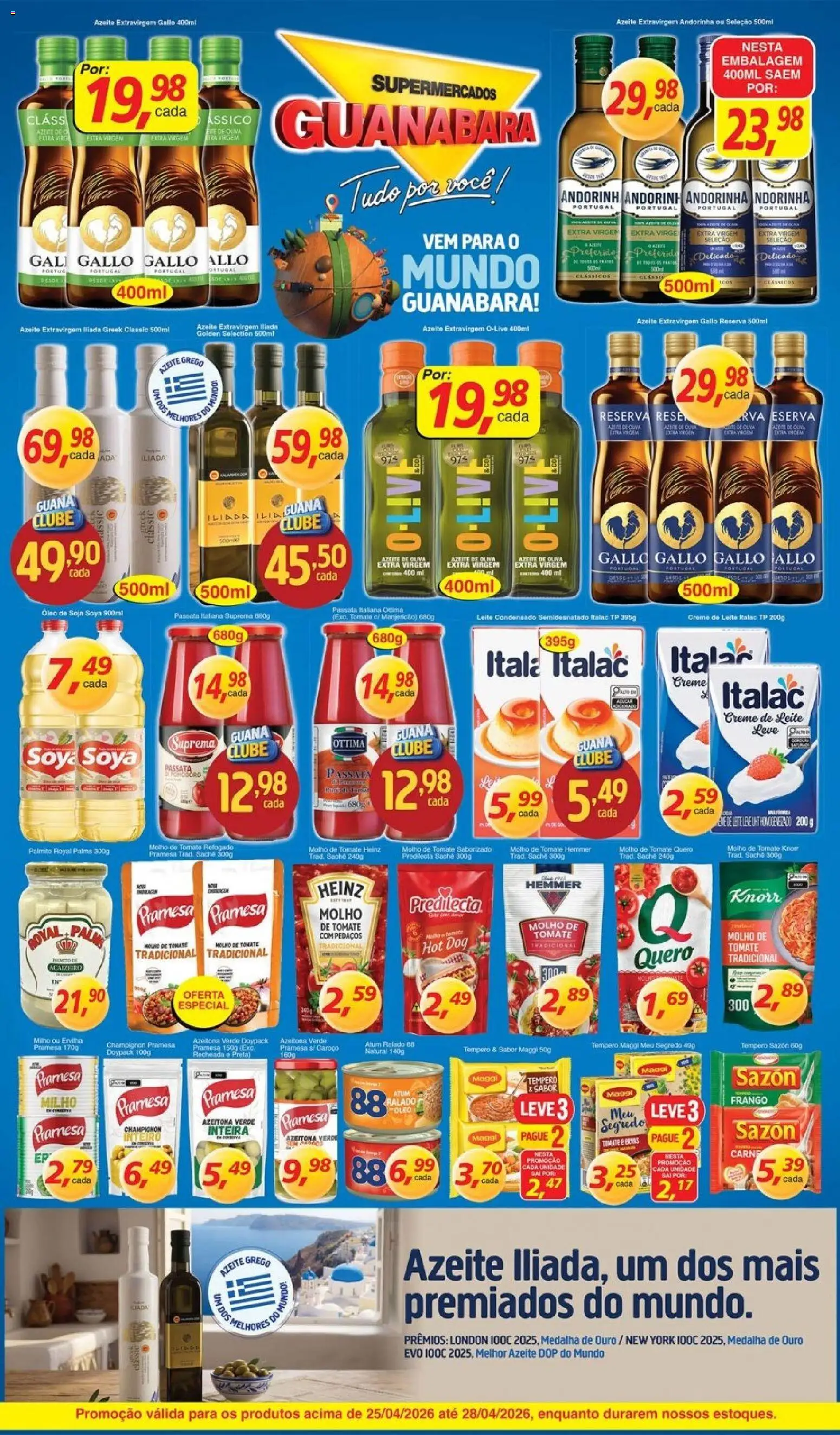 Supermercados Guanabara Folheto - válido de 25.04.2026 | Página: 3 | Produtos: Óleo, Champignon, Atum, Soja