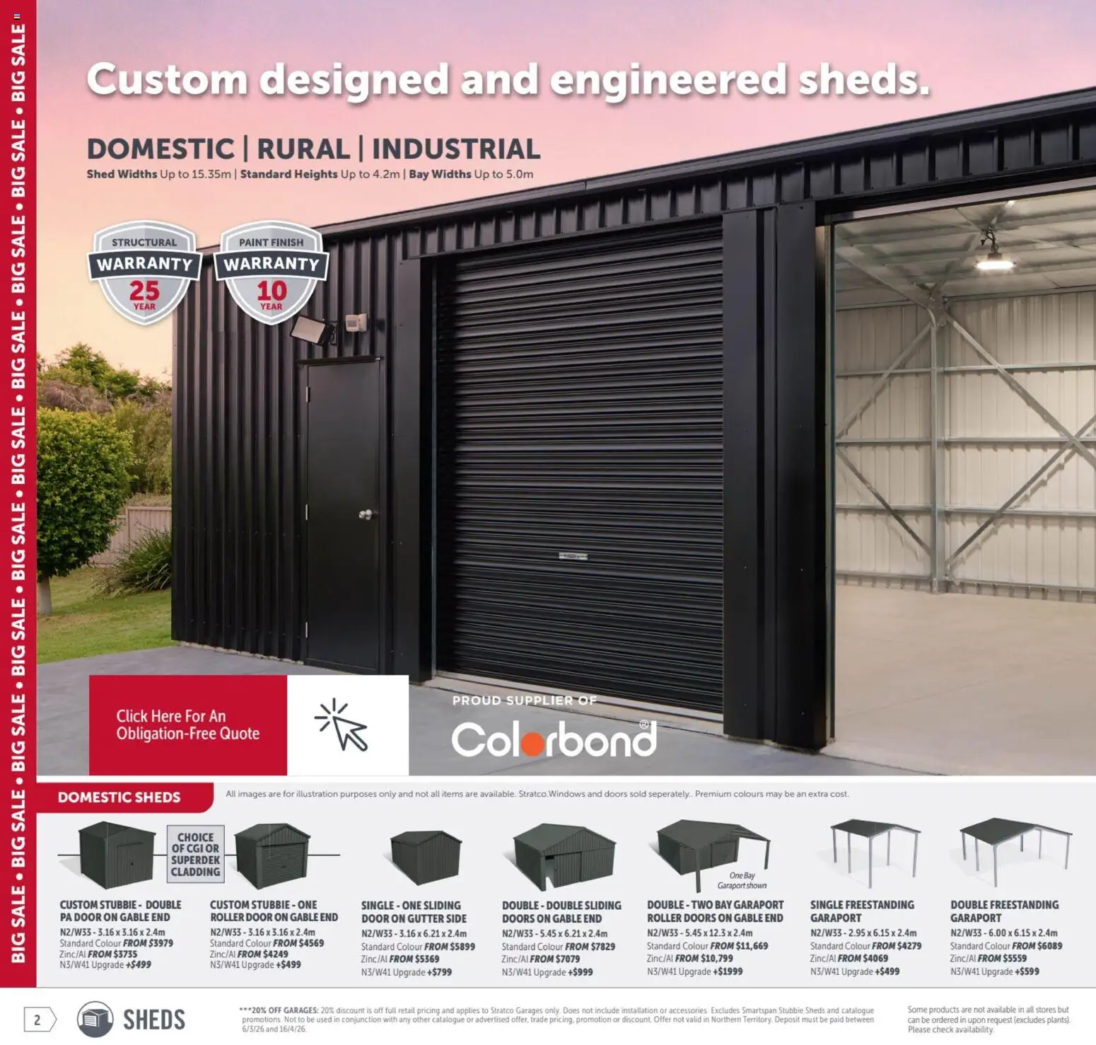 Stratco catalogue - valid from 06.03.2026 | Page: 2 | Products: Door, Shed, Domestic