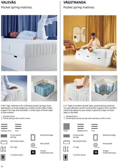 Preview of IKEA weekly ads valid from 01.01.2025 | Page: 14 | Products: Mattress, Weight