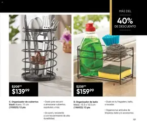 Vista previa de C. Organizador de cubiertos black Acero. 11 cm, Úsalo para escurrir o almacenar cubiertos, espátulas y más. De acero, resistente y con recubrimiento de alta durabilidad., nuevo folleto de la tienda, válido en México a partir del 20.12.2025 | Página: 123